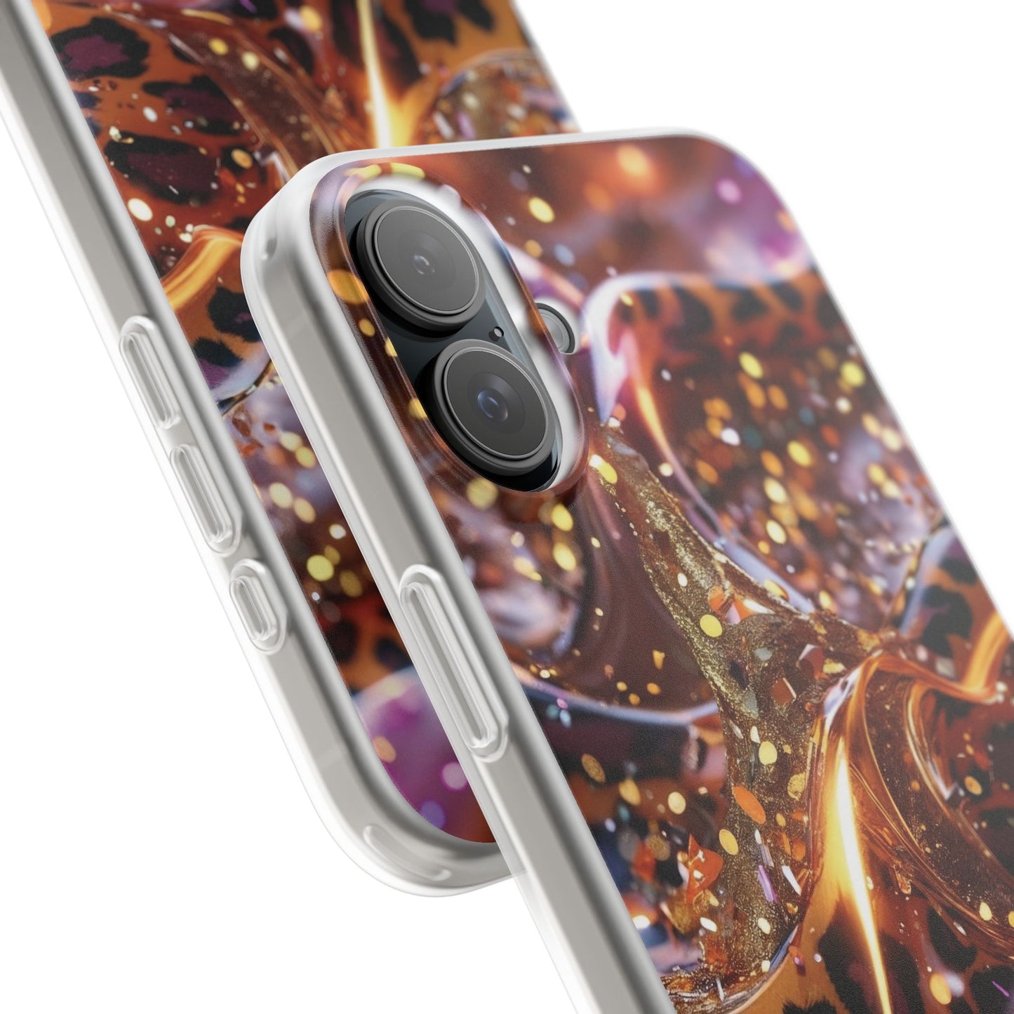 iPhone Flexi Case – Leopardenmuster