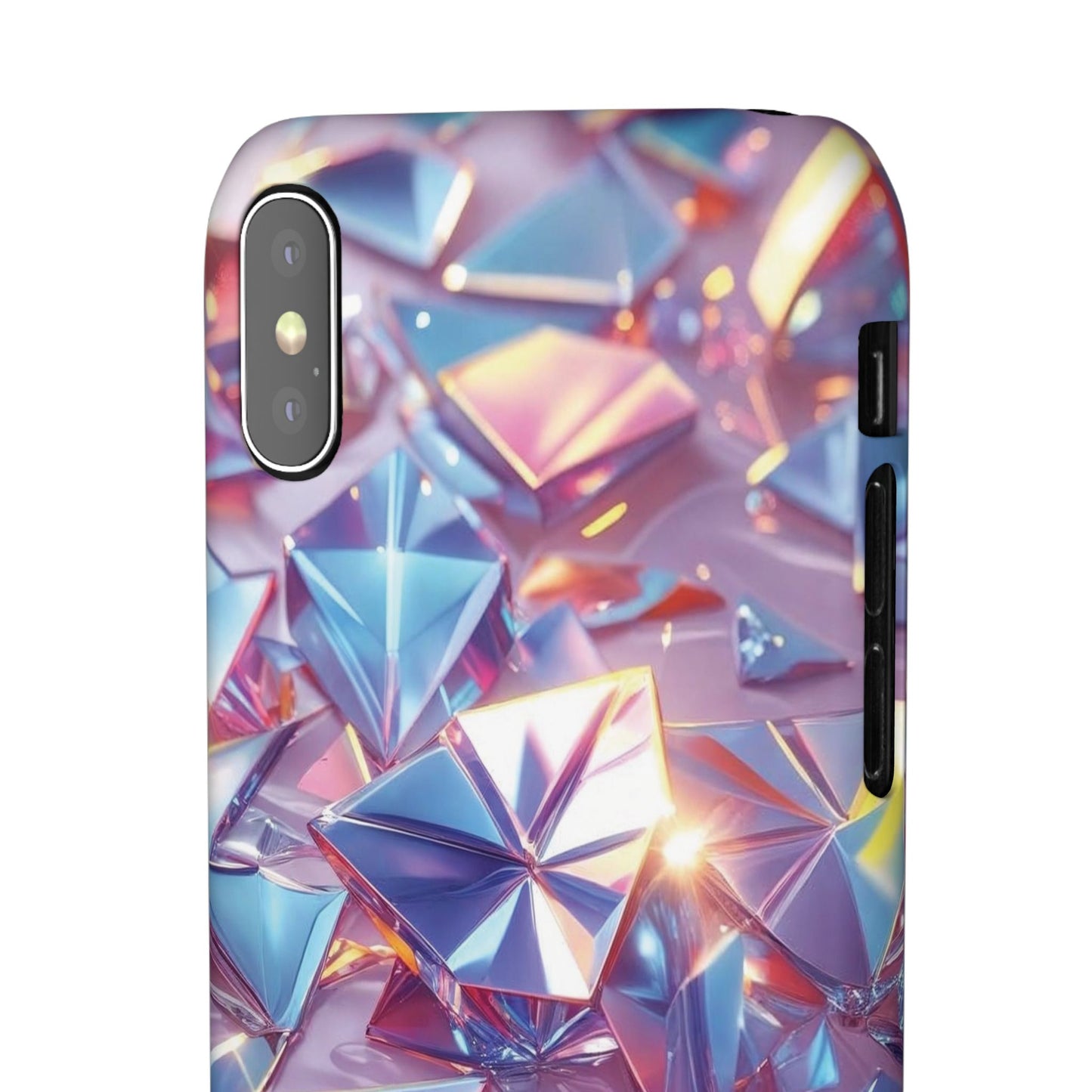 Snap Case iPhone Handyhülle – 3D-Effekt mit Diamant Design