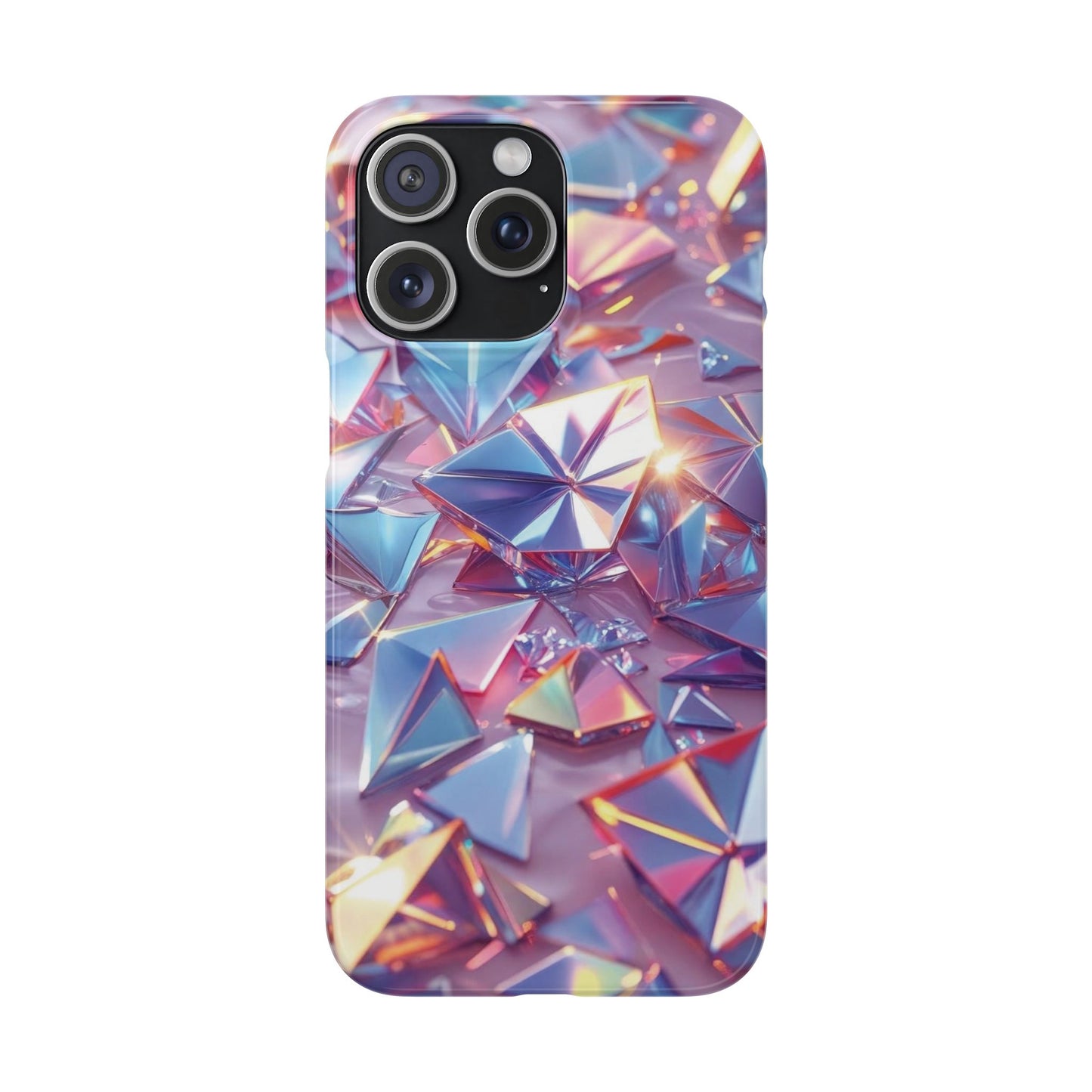 Snap Case iPhone Handyhülle – 3D-Effekt mit Diamant Design
