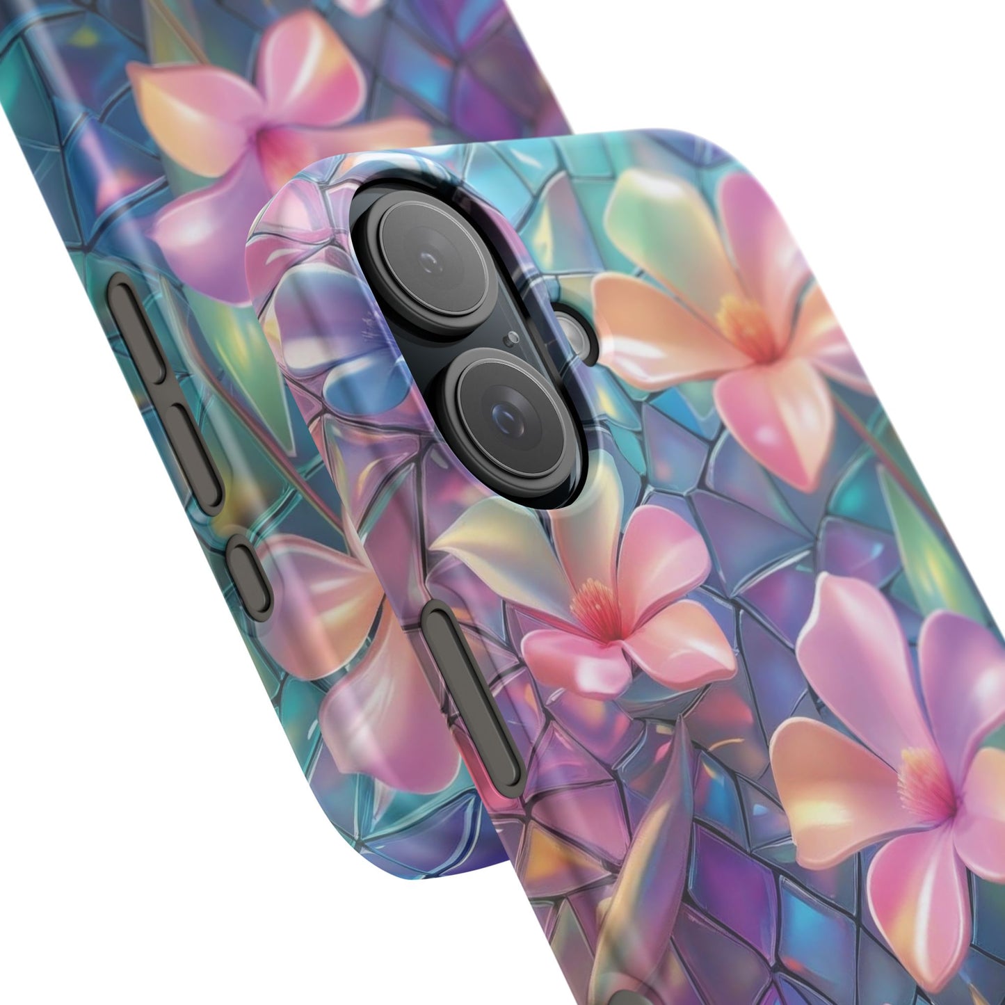 Snap Case Elegante Florale iPhone Handyhülle mit 3D-Effekt