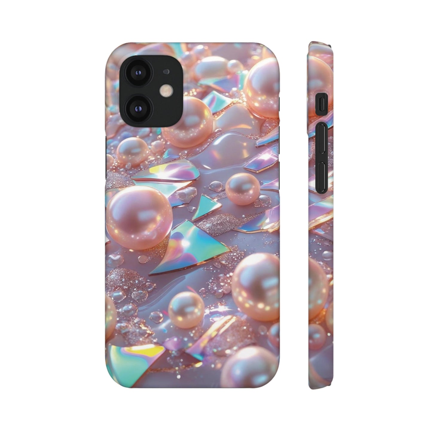 Snap Case iPhone Handyhülle – 3D Perlen Effekt