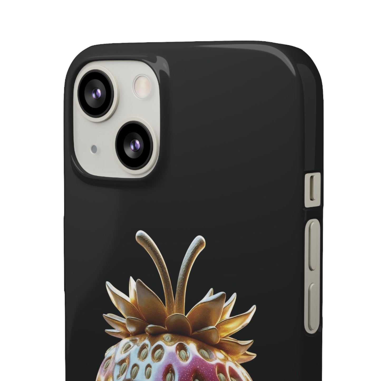 Snap Case iPhone Handyhülle - 3D Effekt Erdbeeren