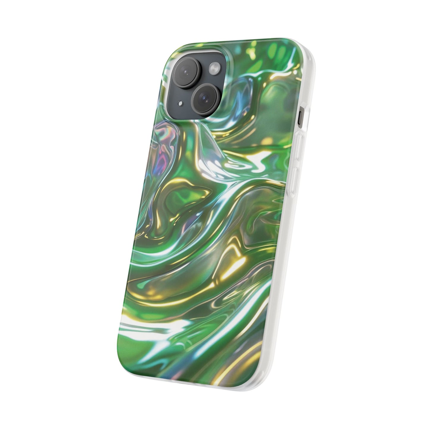 iPhone Handyhülle Flexi Case - Grün Metallic