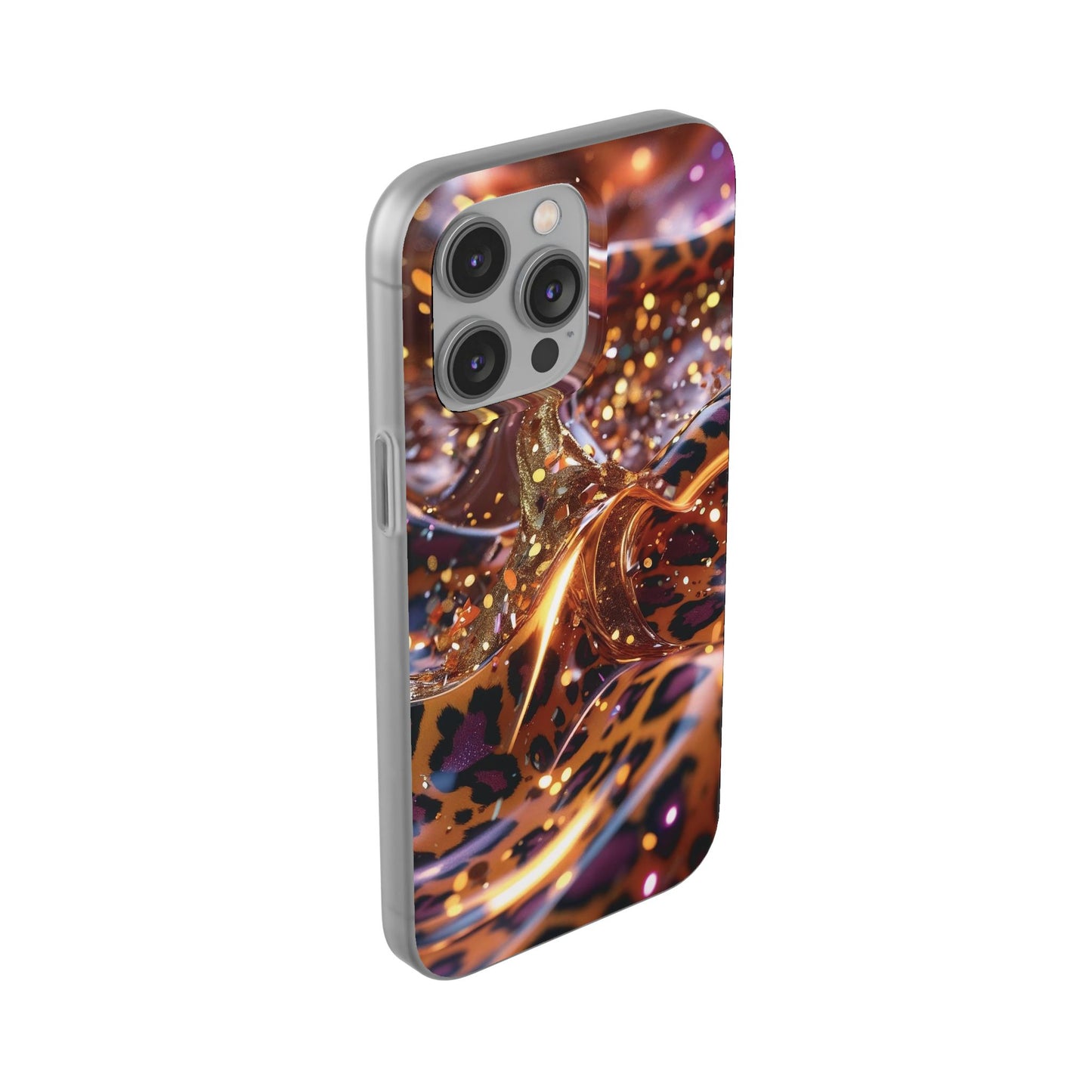 iPhone Flexi Case – Leopardenmuster