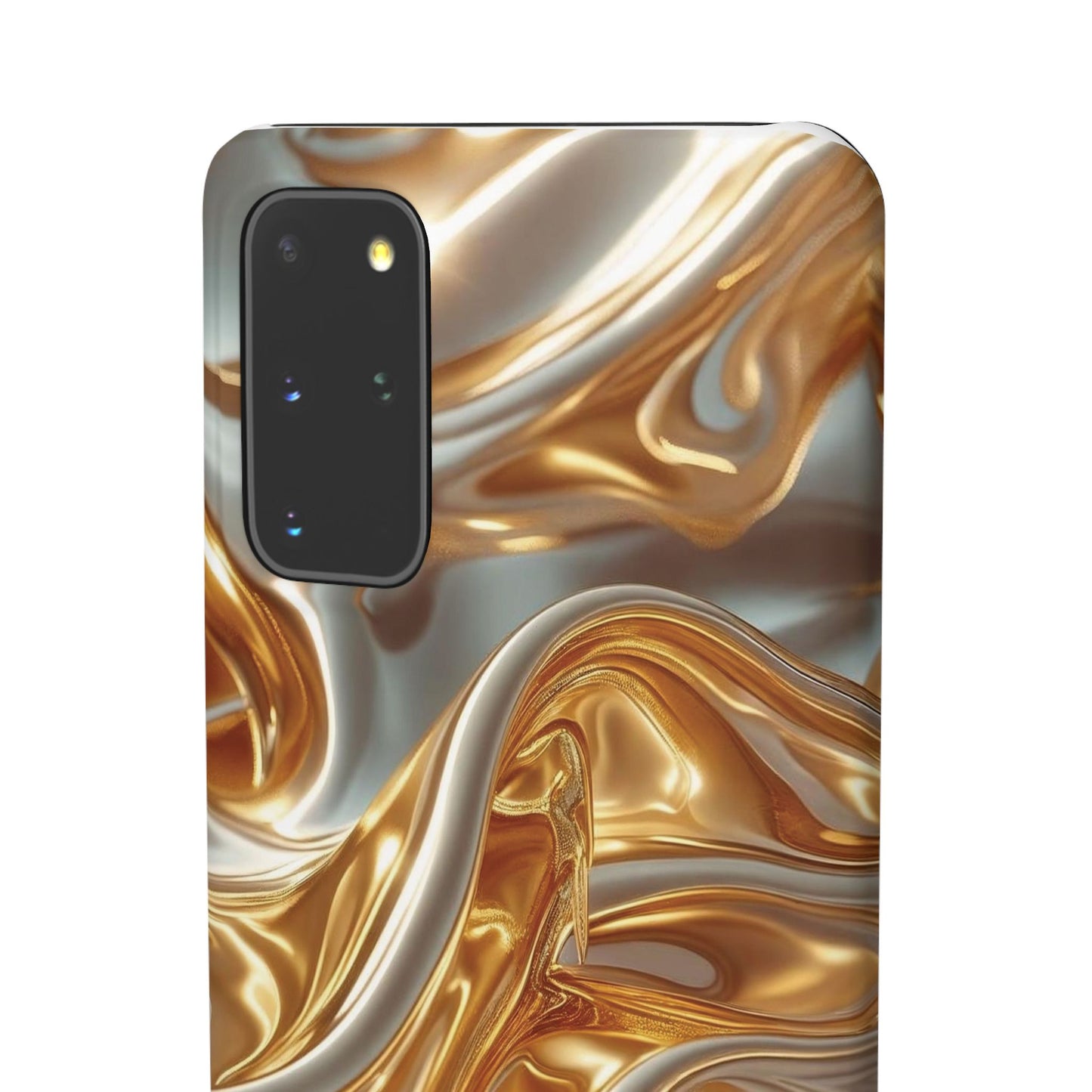 Snap Case Samsung Handyhülle – Gold Dynamic Liquid 3D Effekt
