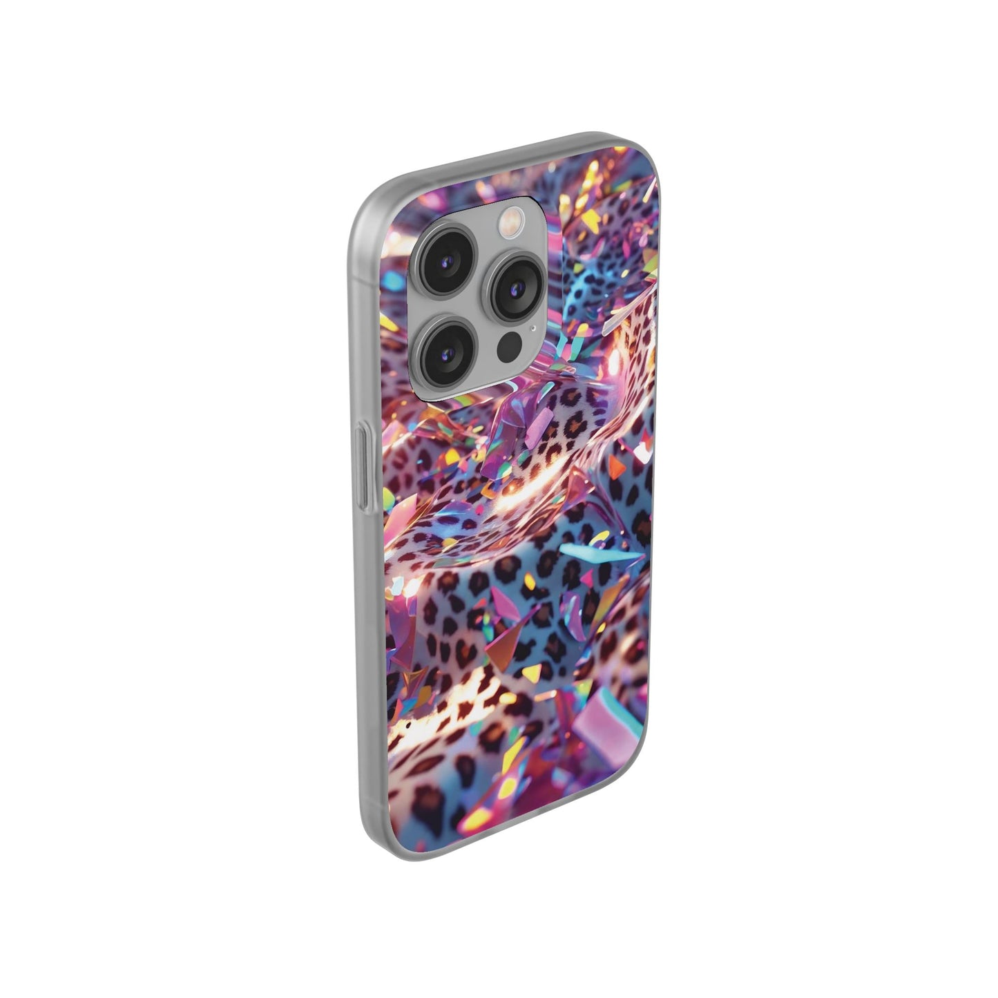 iPhone Flexi Case – Leopardenmuster