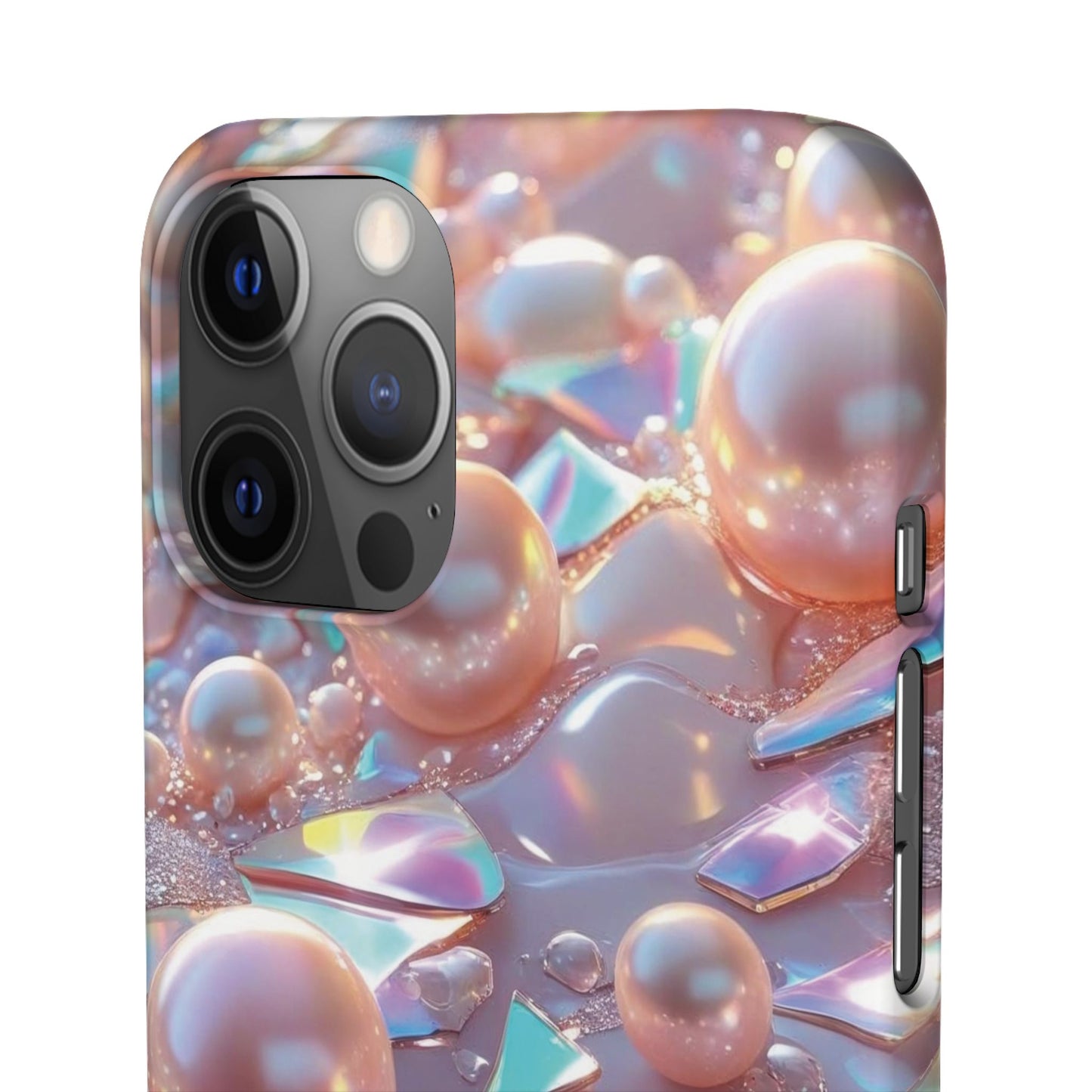 Snap Case iPhone Handyhülle – 3D Perlen Effekt