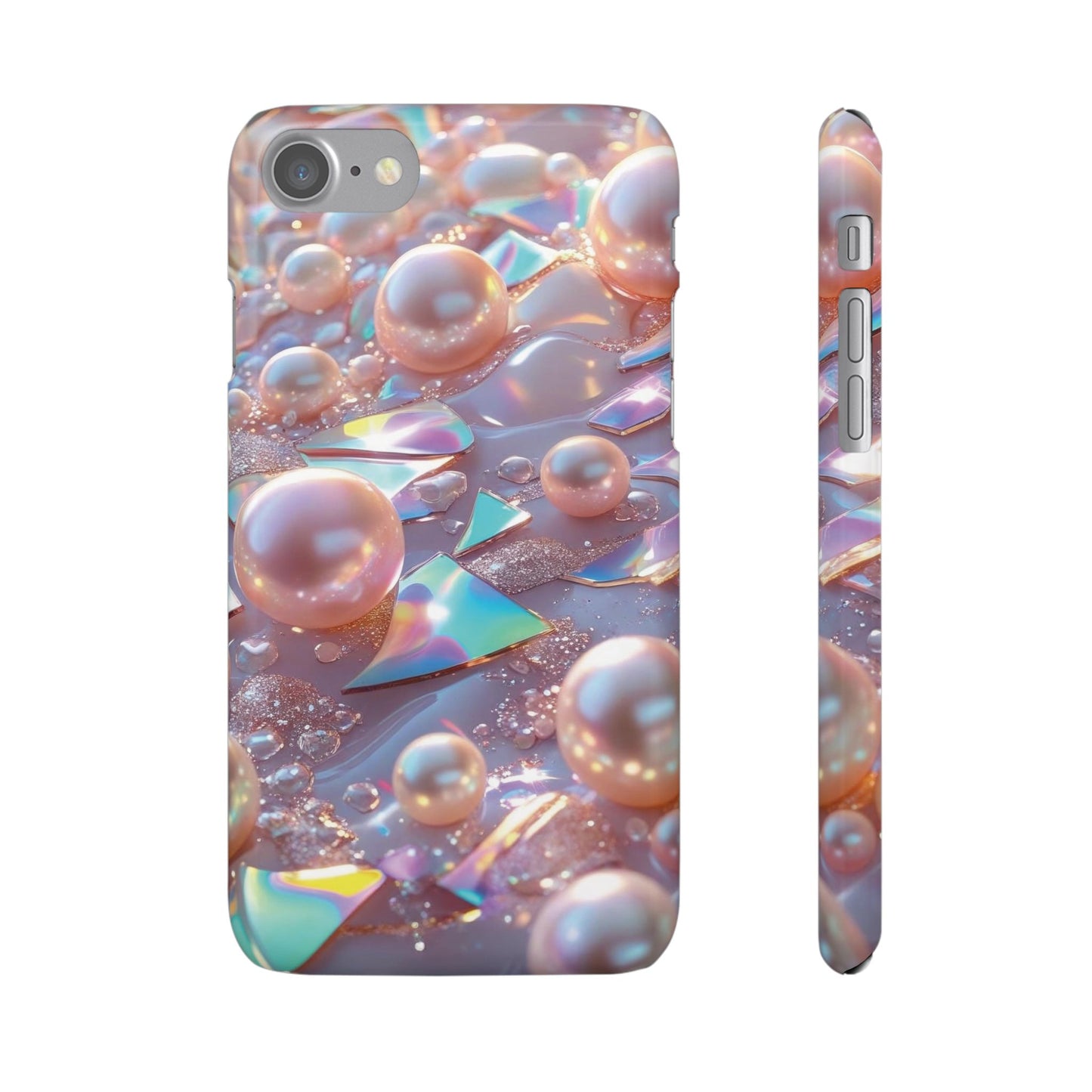 Snap Case iPhone Handyhülle – 3D Perlen Effekt