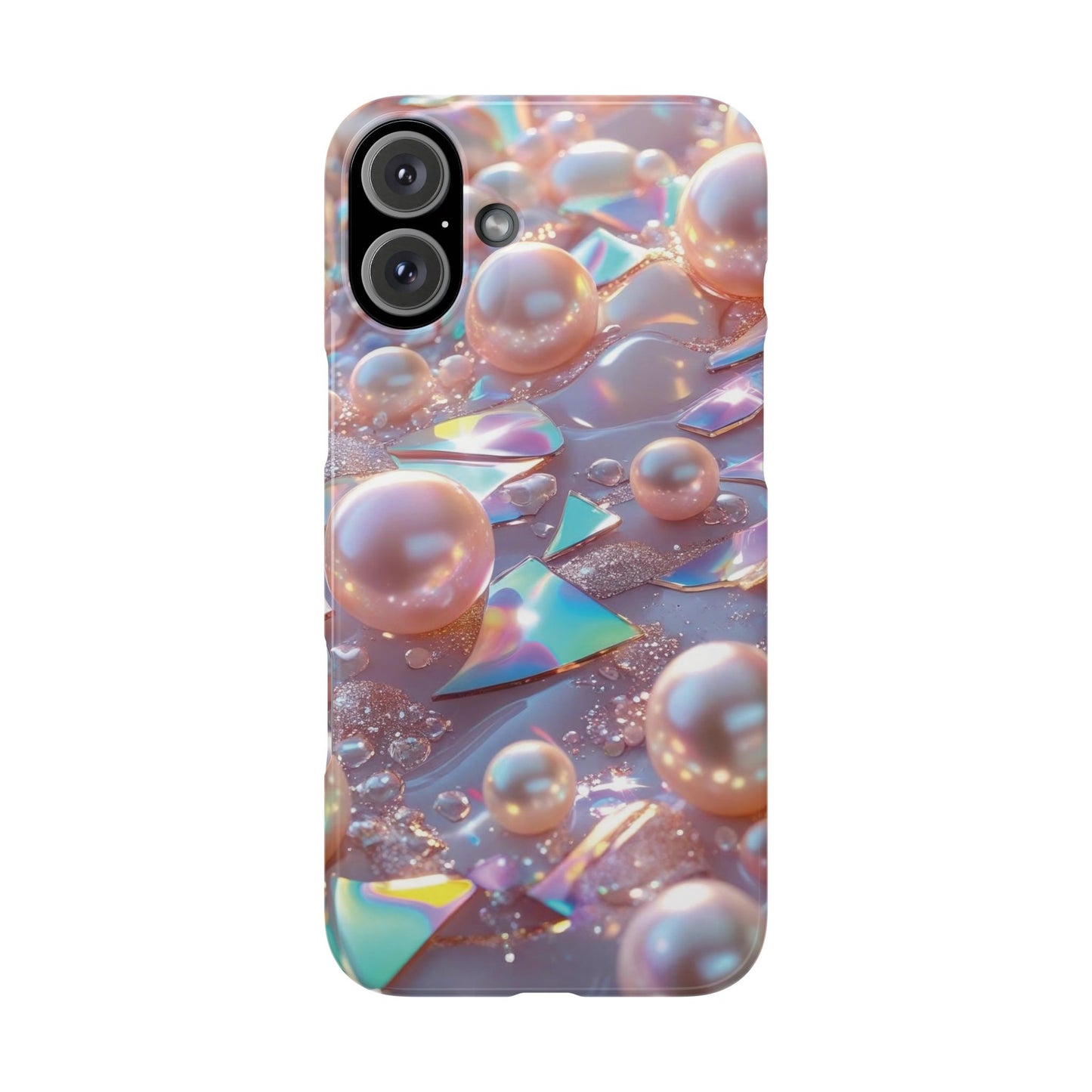 Snap Case iPhone Handyhülle – 3D Perlen Effekt