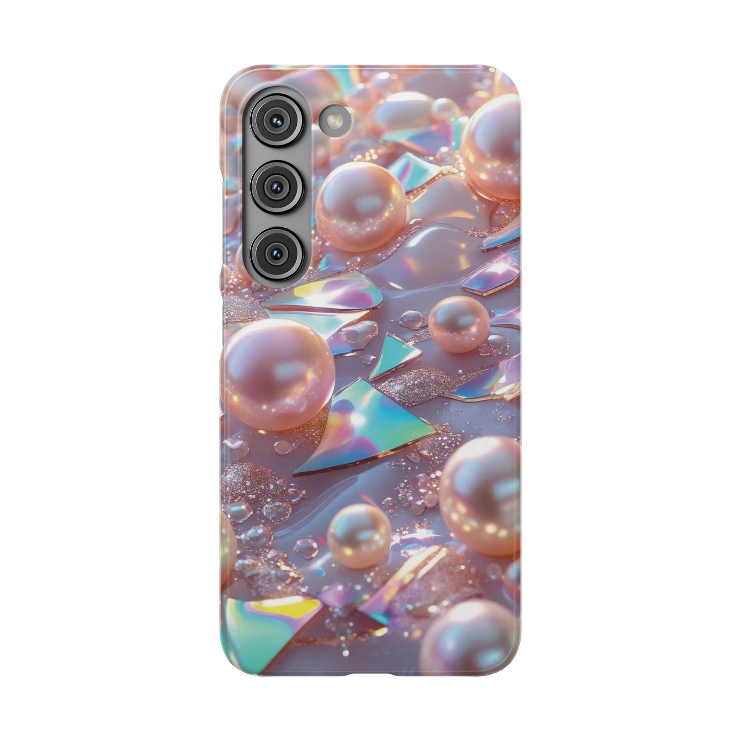 Snap Case Samsung Handyhülle – 3D Perlen Effekt
