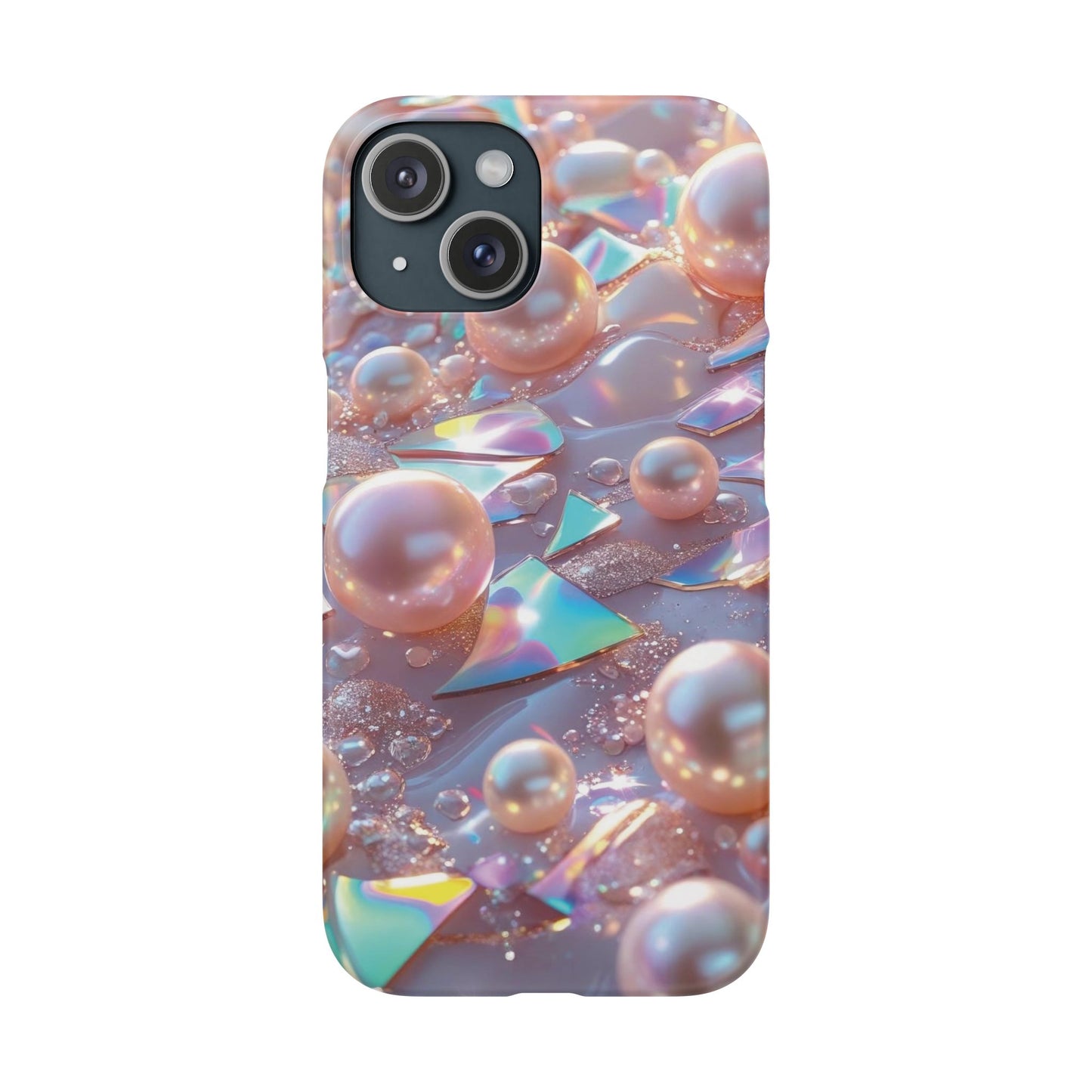 Snap Case iPhone Handyhülle – 3D Perlen Effekt