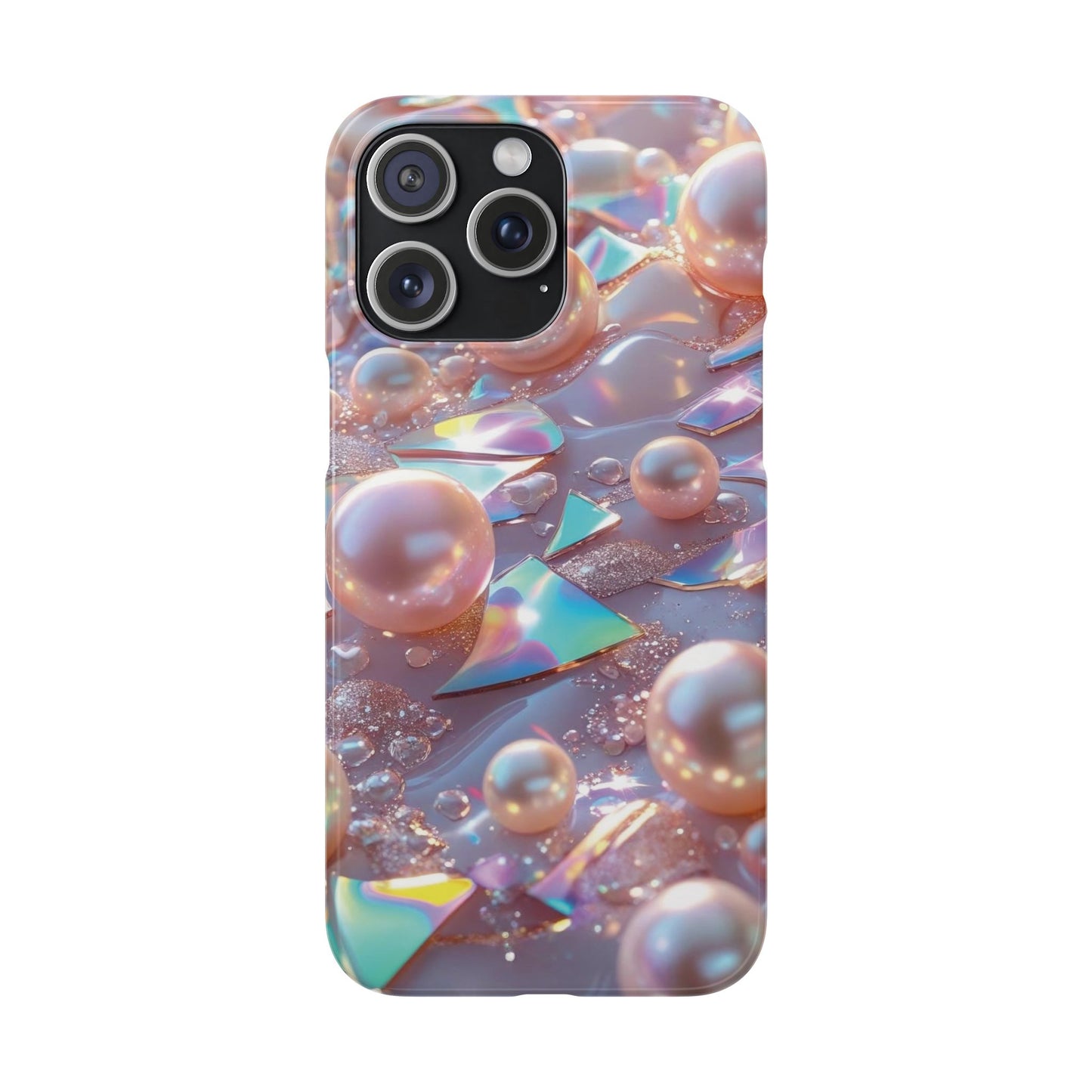 Snap Case iPhone Handyhülle – 3D Perlen Effekt
