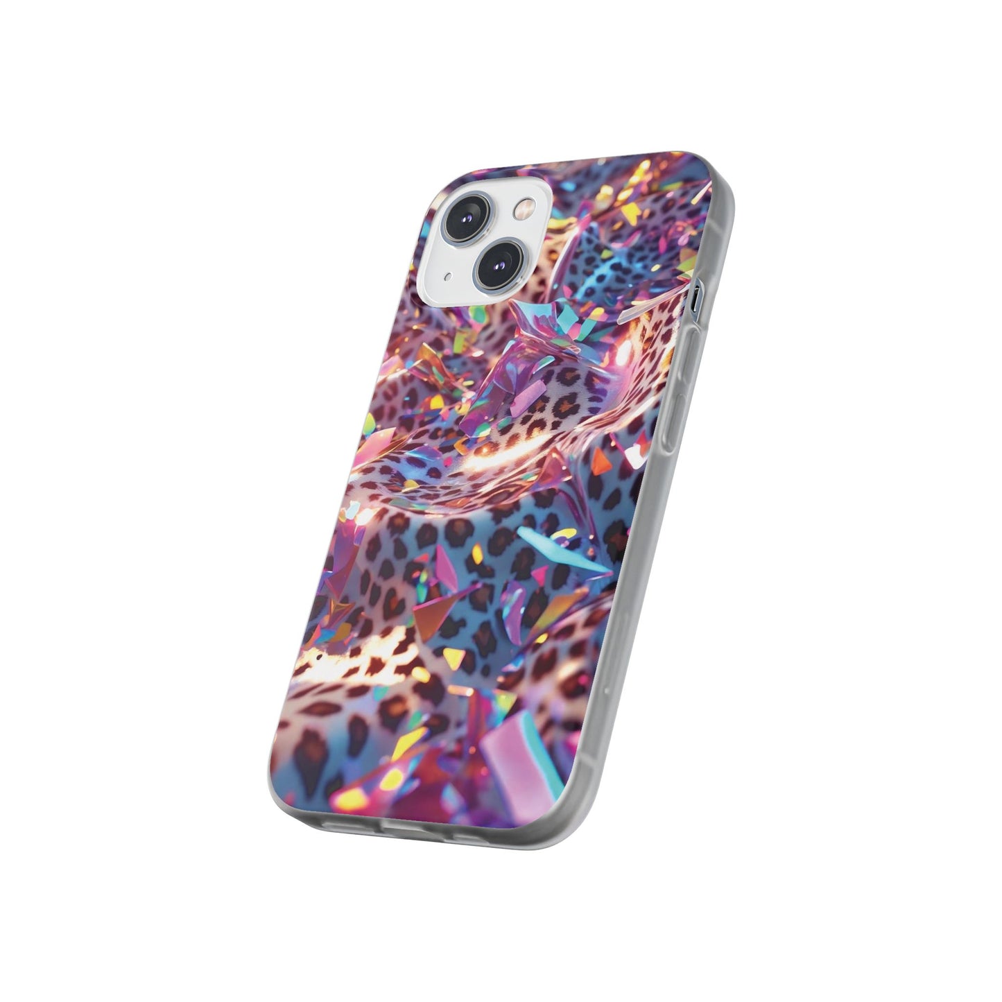 iPhone Flexi Case – Leopardenmuster