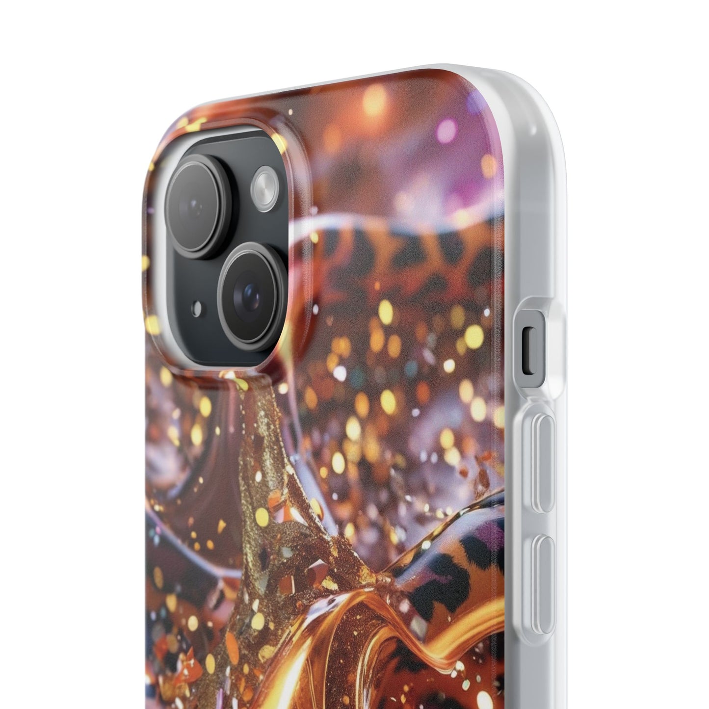 iPhone Flexi Case – Leopardenmuster