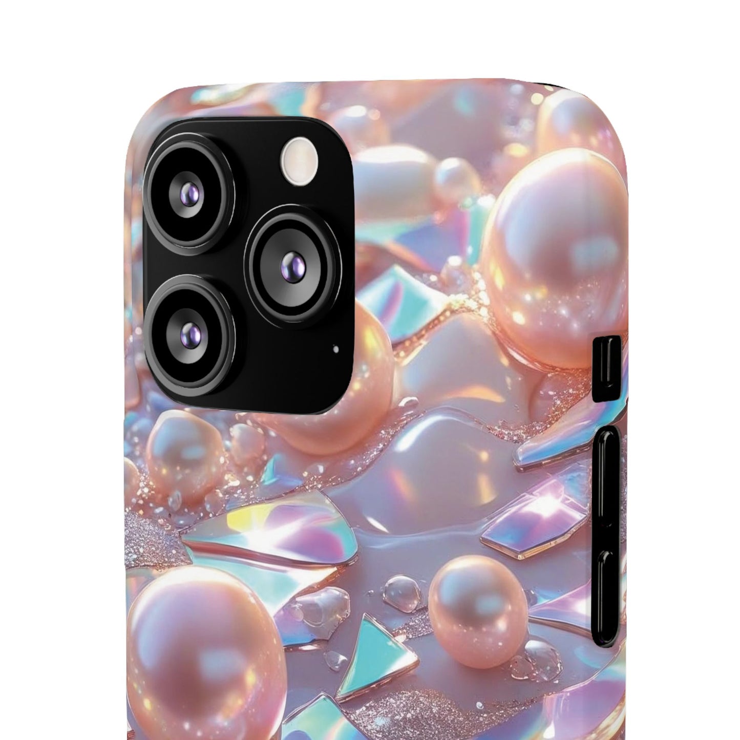 Snap Case iPhone Handyhülle – 3D Perlen Effekt
