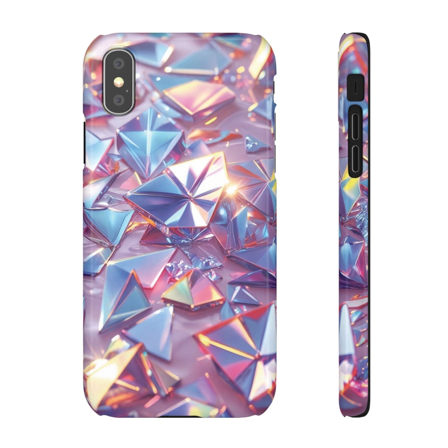 Snap Case iPhone Handyhülle – 3D-Effekt mit Diamant Design