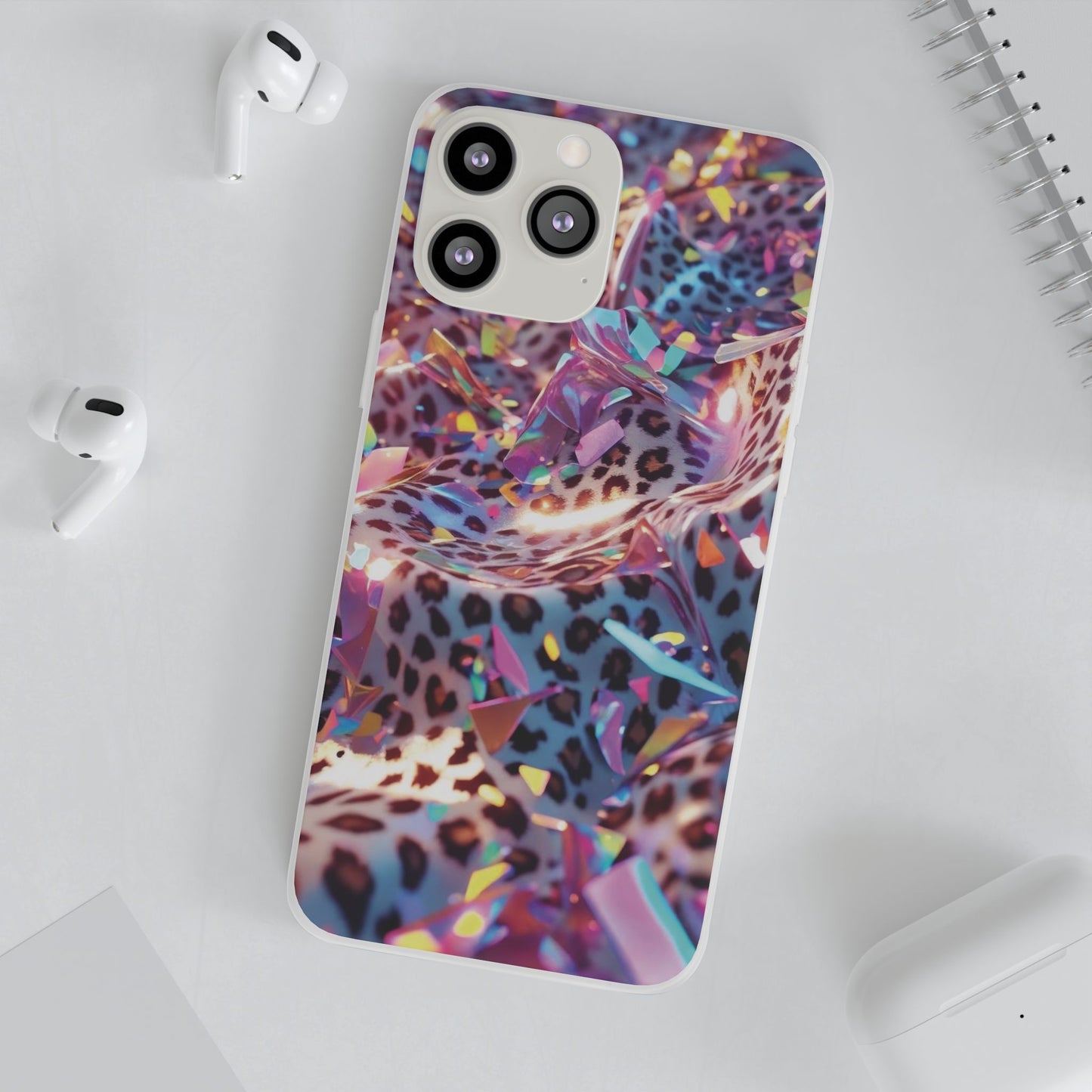 iPhone Flexi Case – Leopardenmuster