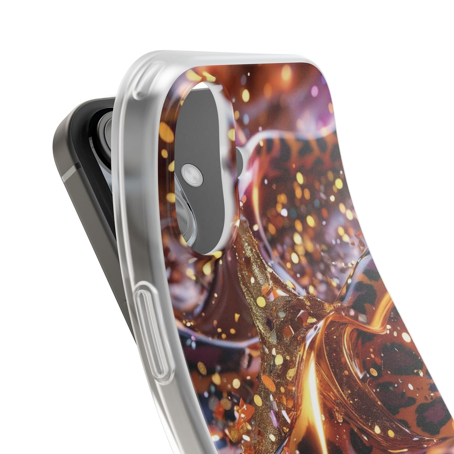 iPhone Flexi Case – Leopardenmuster
