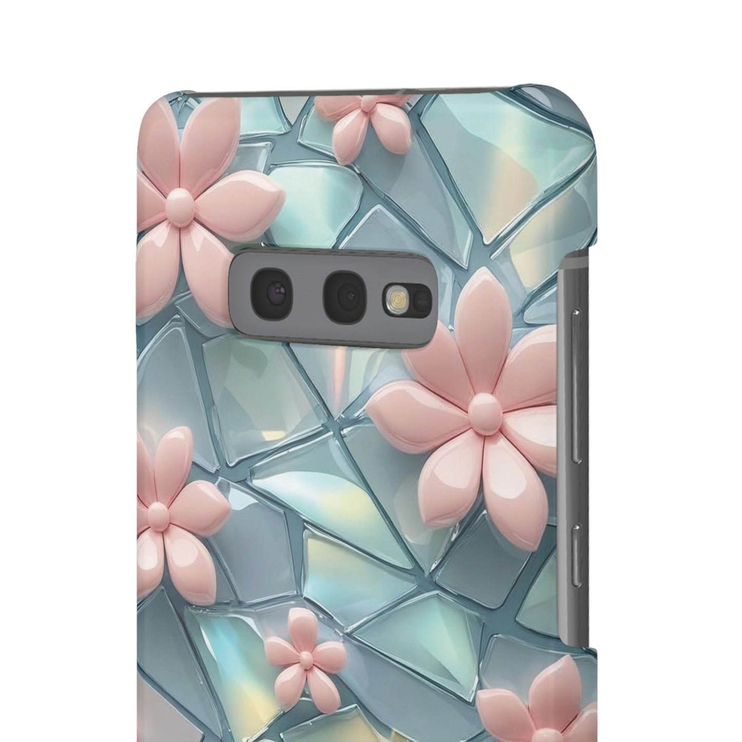 Snap Case Samsung Handyhülle mit 3D-Effekt und Blumenmuster