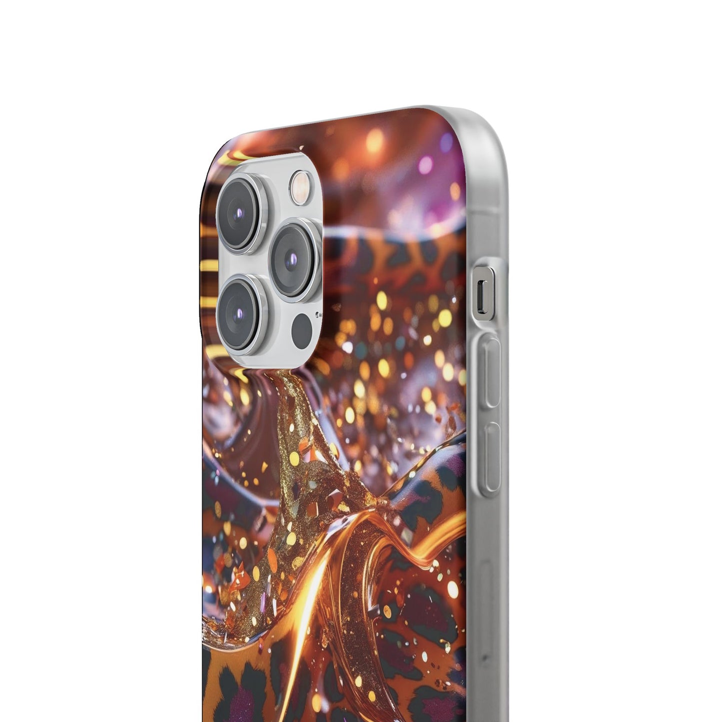 iPhone Flexi Case – Leopardenmuster