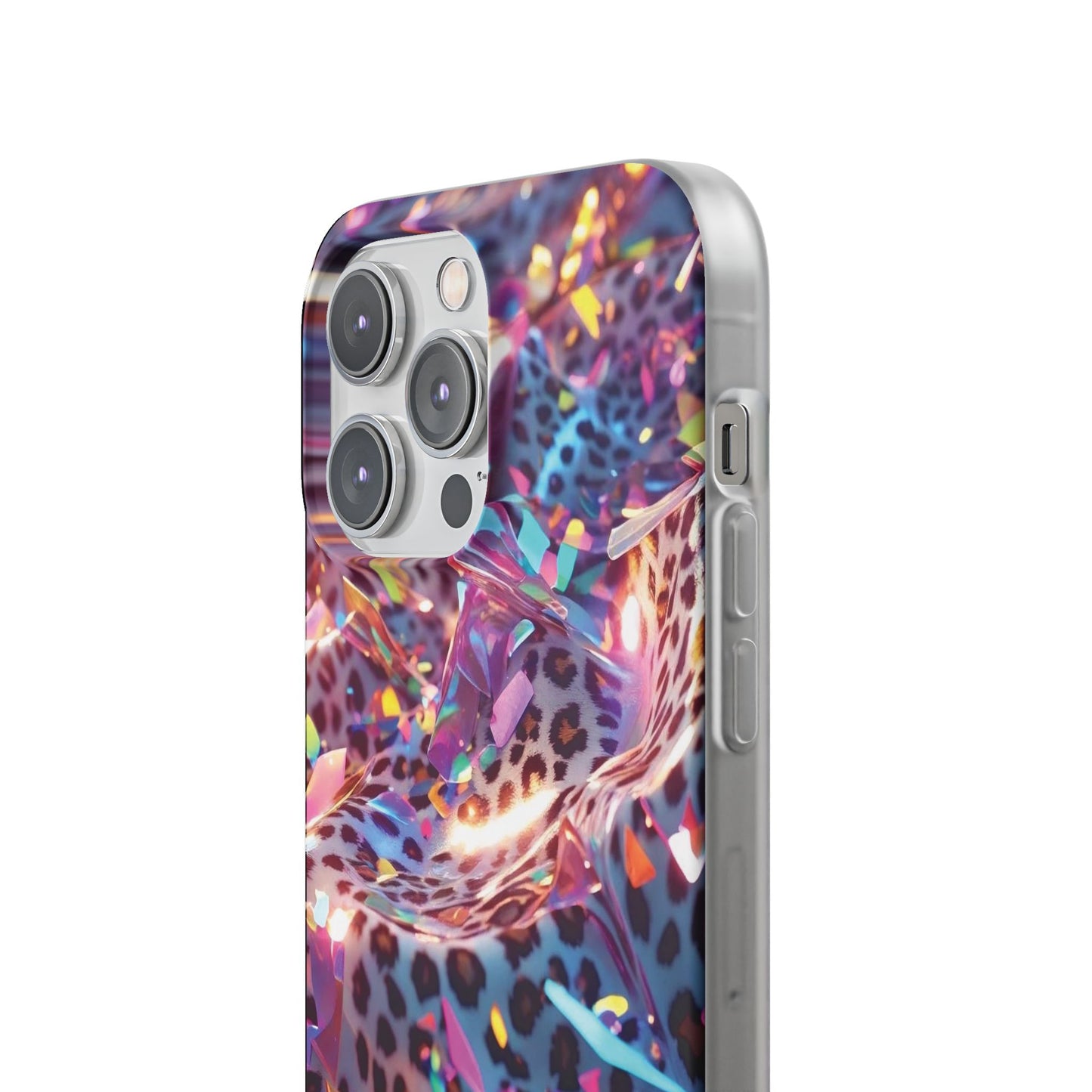 iPhone Flexi Case – Leopardenmuster