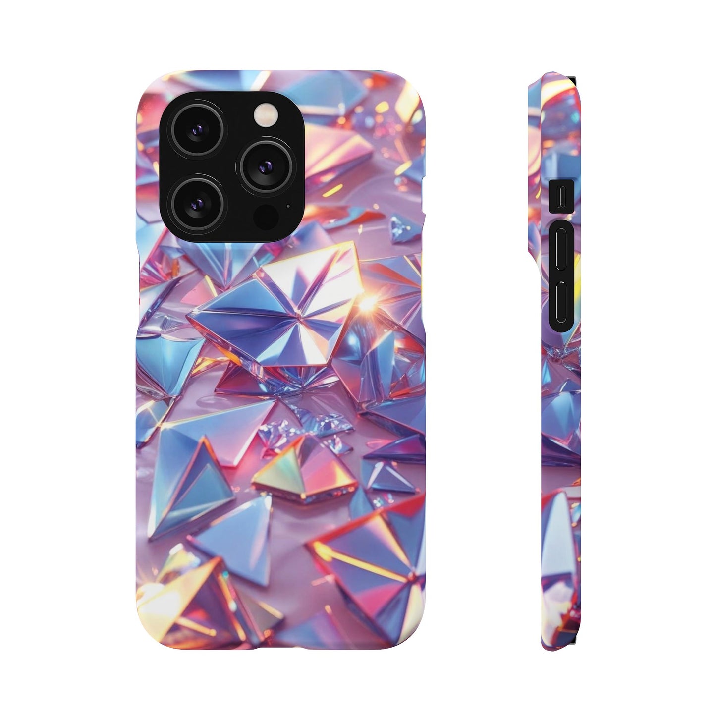 Snap Case iPhone Handyhülle – 3D-Effekt mit Diamant Design