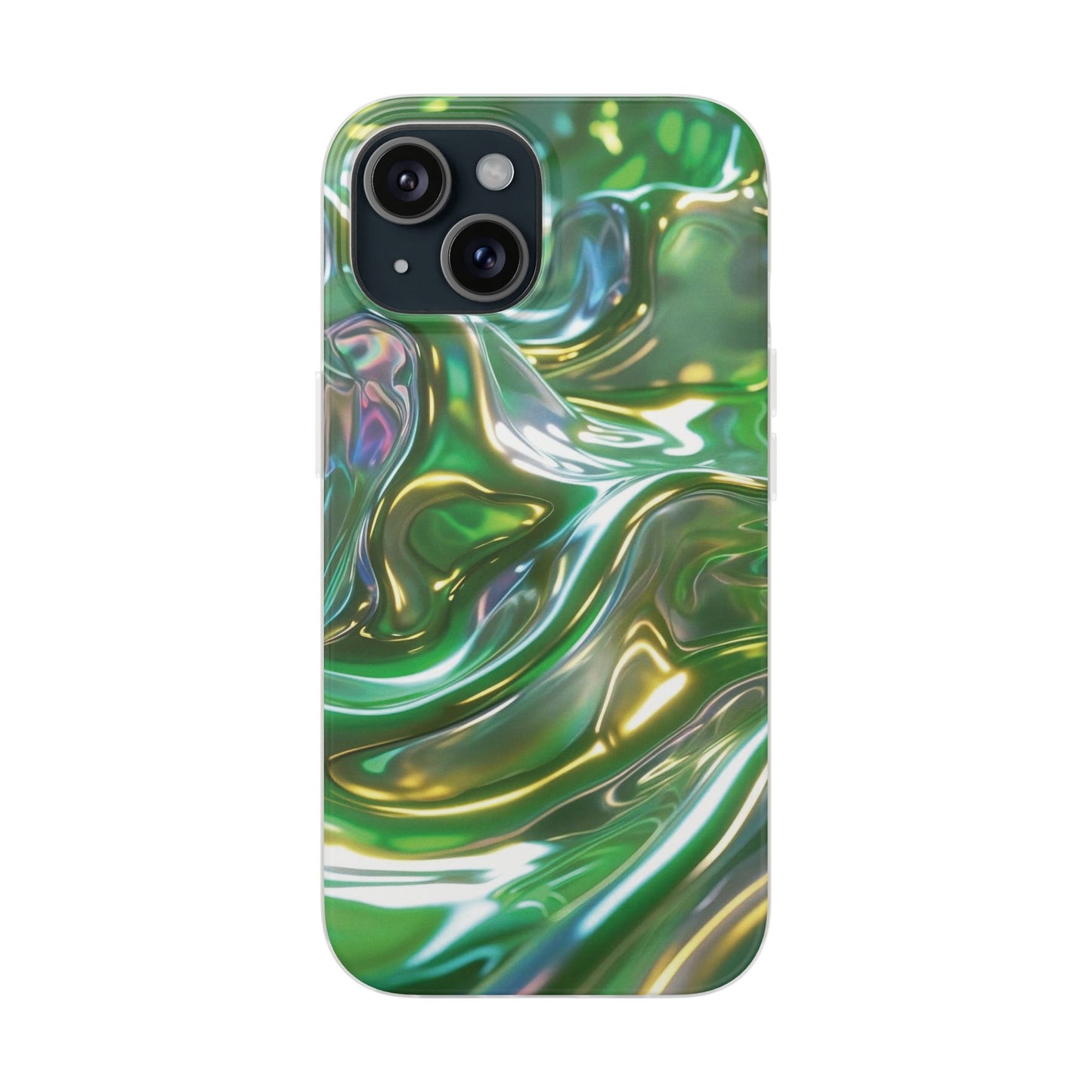 iPhone Handyhülle Flexi Case - Grün Metallic
