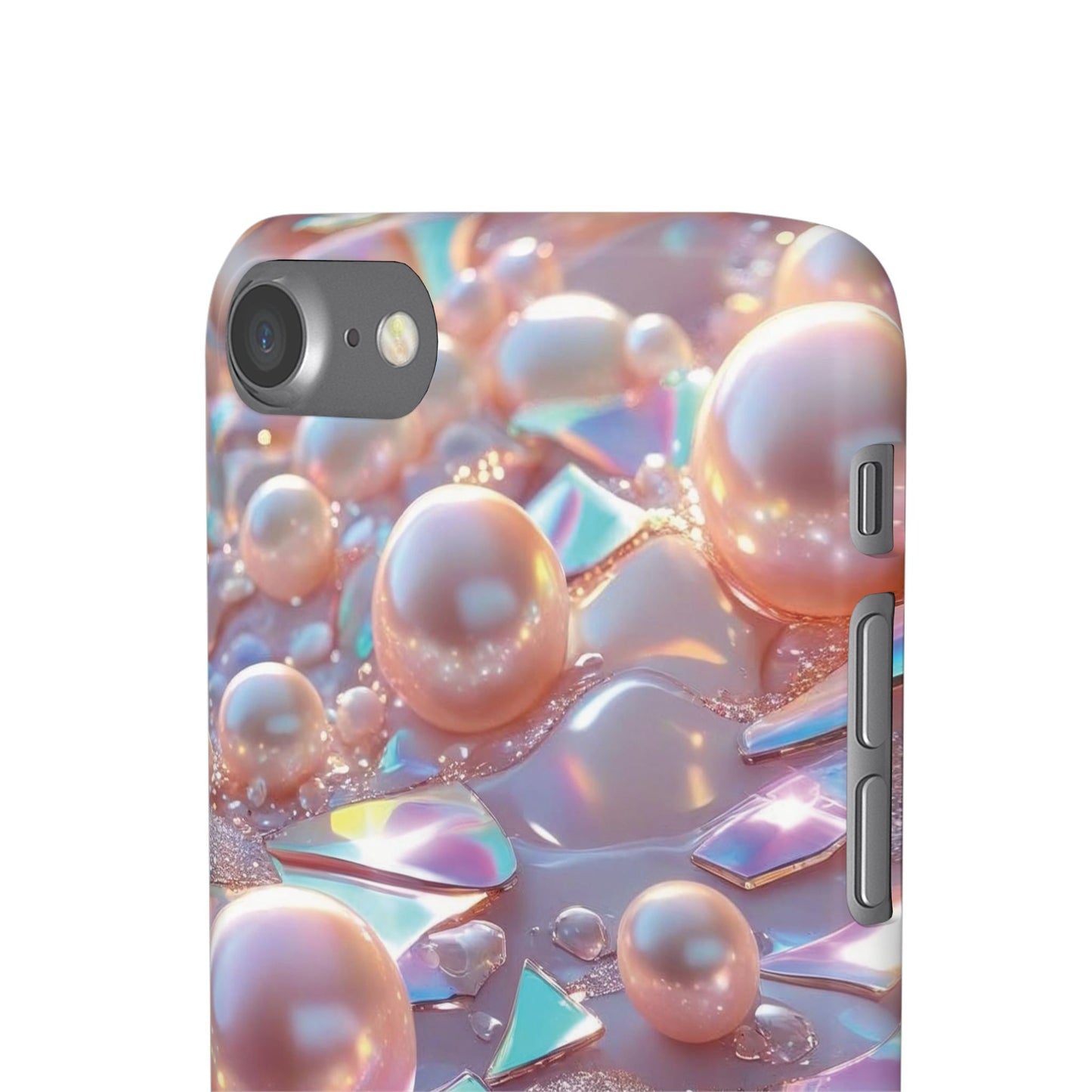 Snap Case iPhone Handyhülle – 3D Perlen Effekt