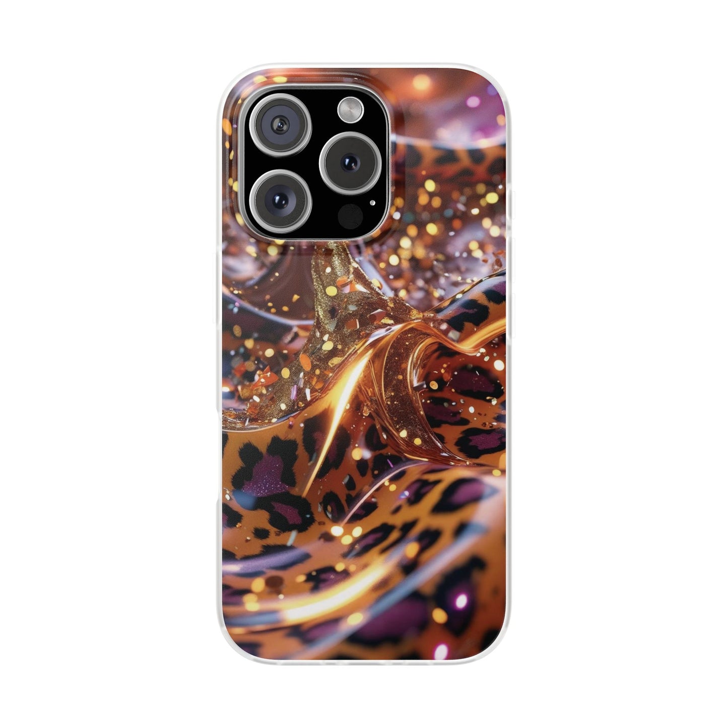 iPhone Flexi Case – Leopardenmuster