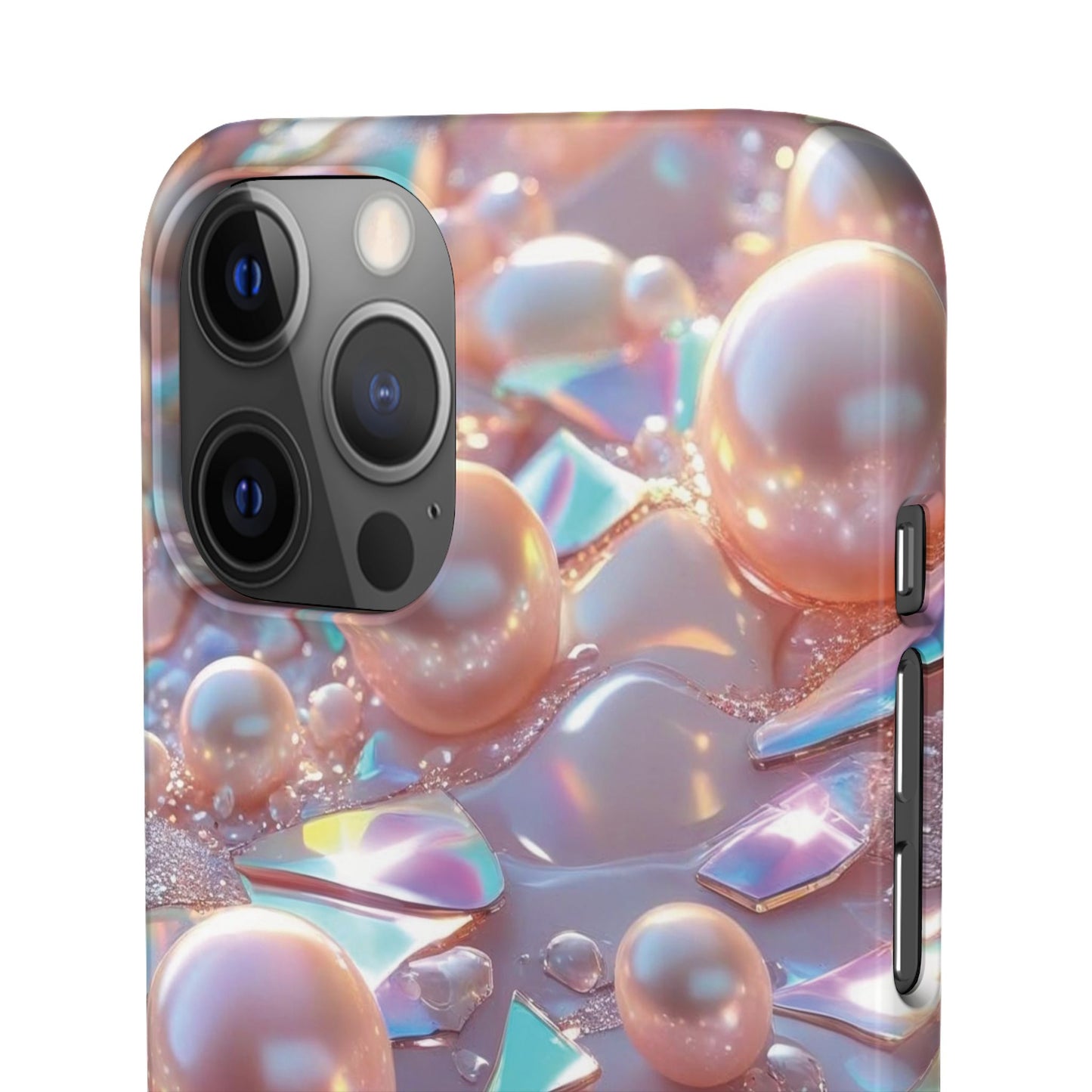 Snap Case iPhone Handyhülle – 3D Perlen Effekt