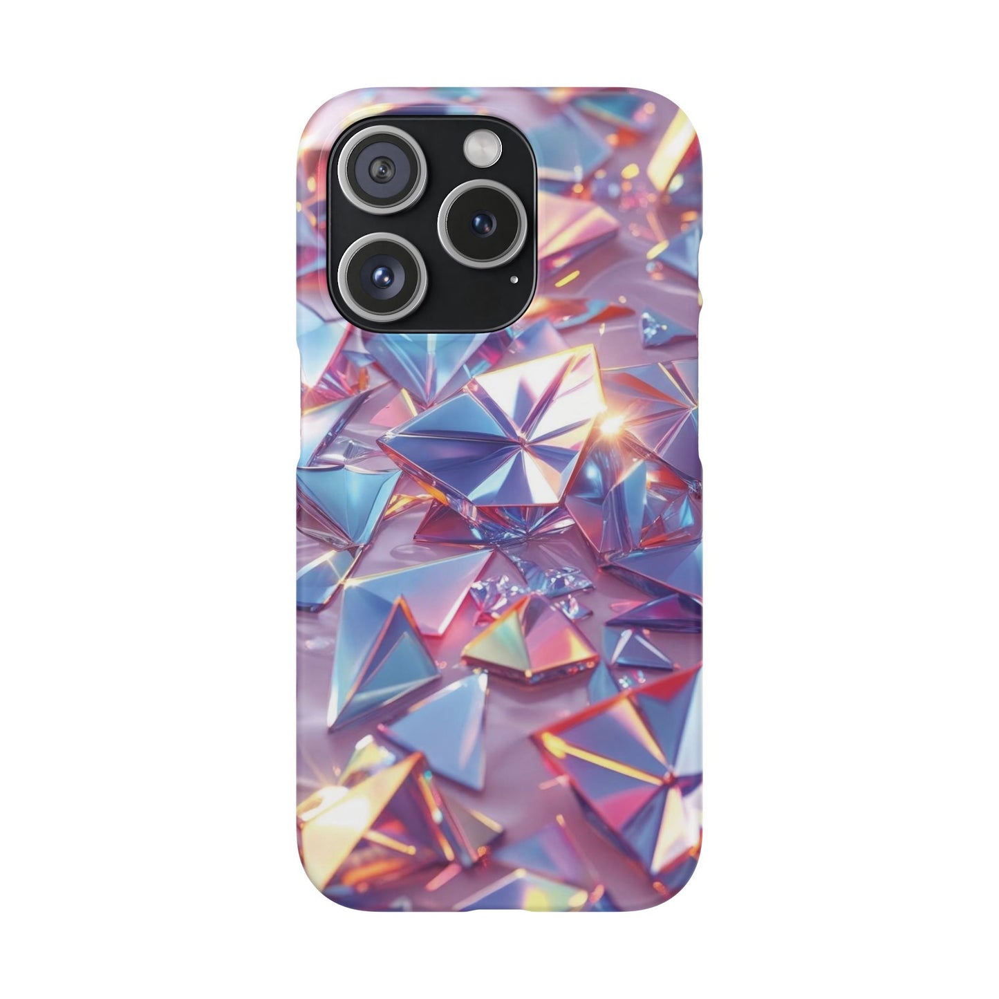 Snap Case iPhone Handyhülle – 3D-Effekt mit Diamant Design