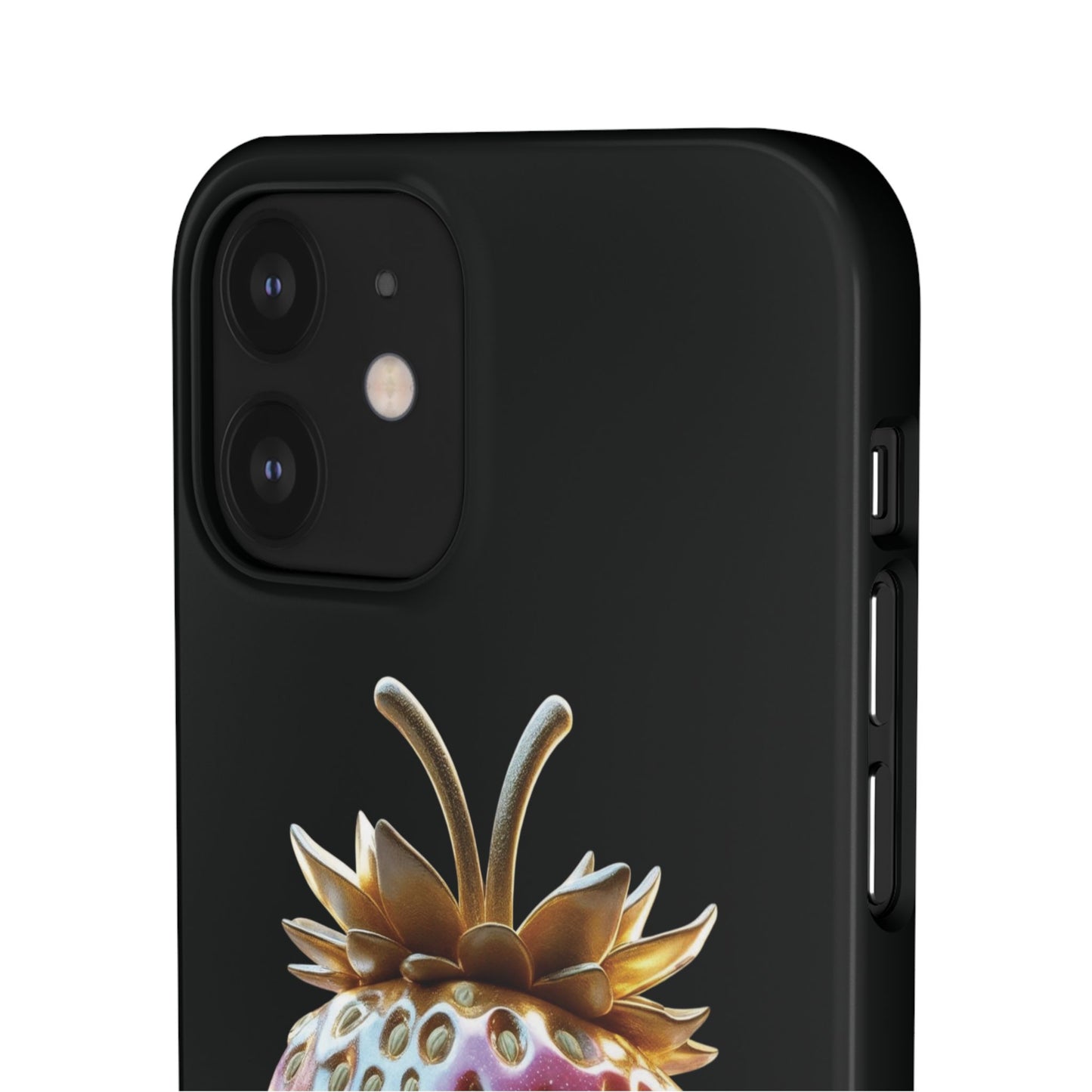 Snap Case iPhone Handyhülle - 3D Effekt Erdbeeren