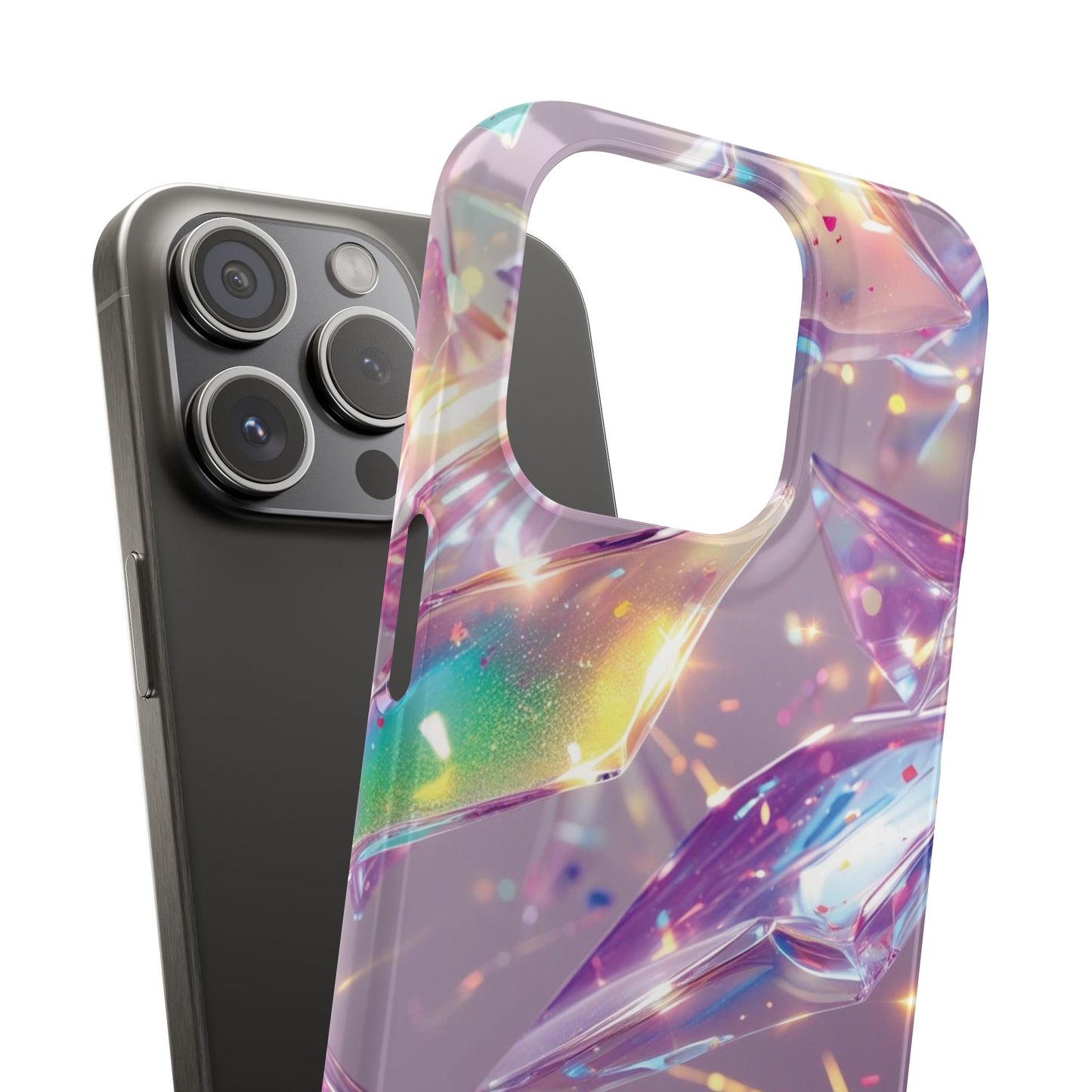 Snap Case iPhone Handyhülle – 3D-Effekt mit Diamant Design