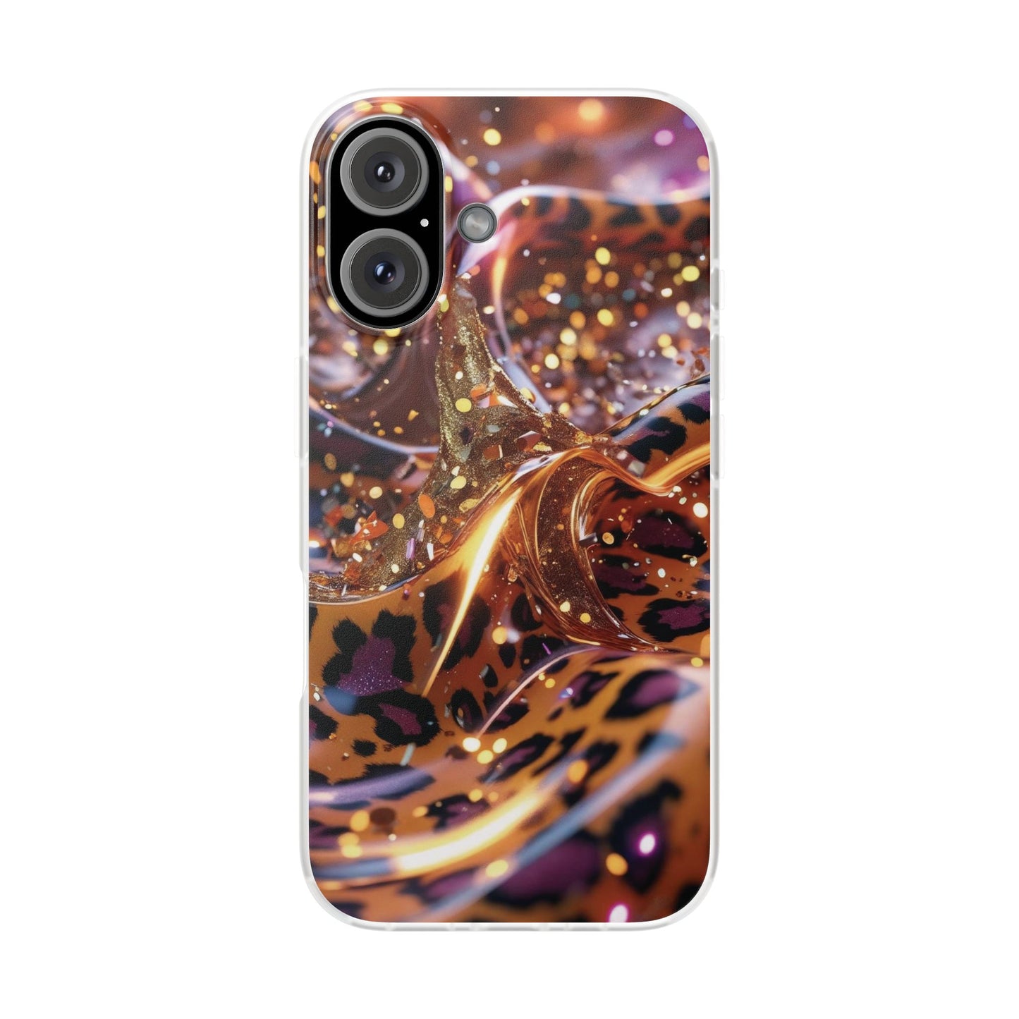 iPhone Flexi Case – Leopardenmuster