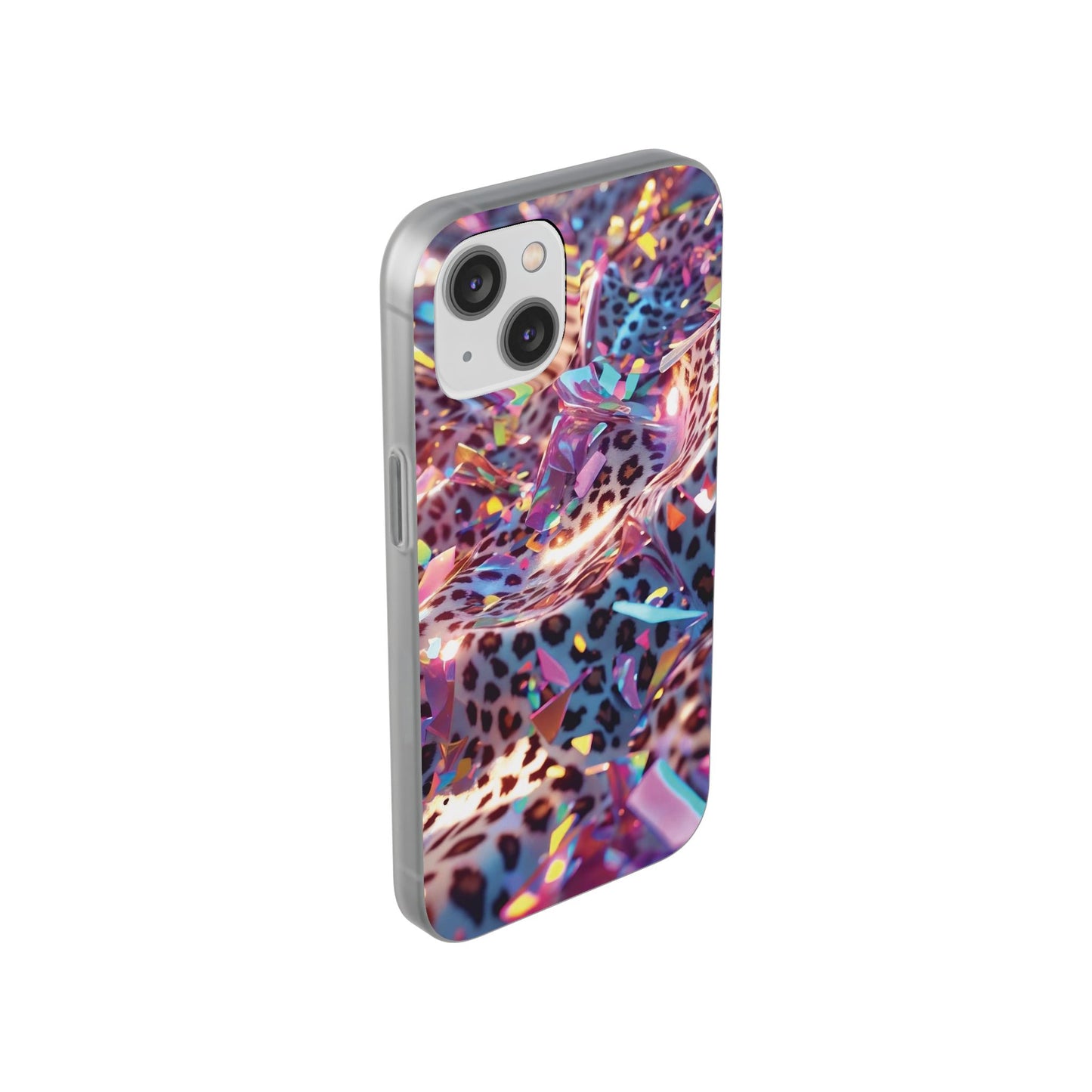 iPhone Flexi Case – Leopardenmuster