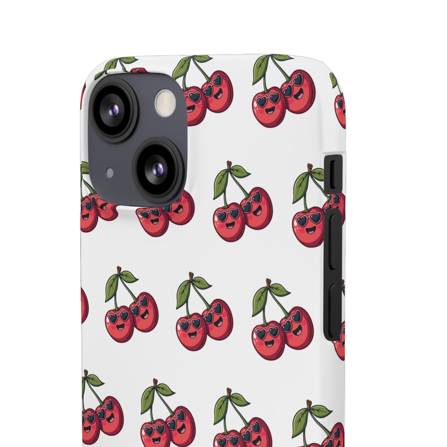 iPhone Snap Case Handyhülle Happy Cherry Design