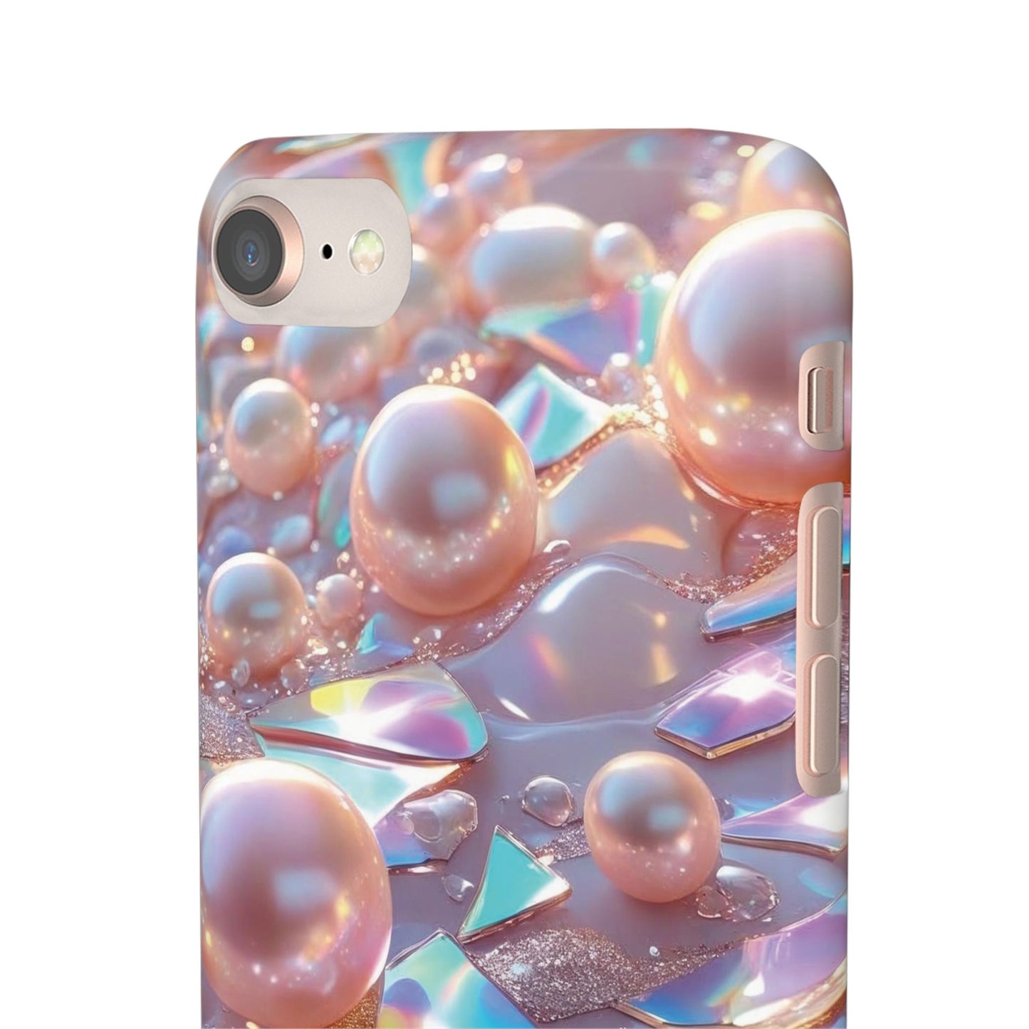Snap Case iPhone Handyhülle – 3D Perlen Effekt