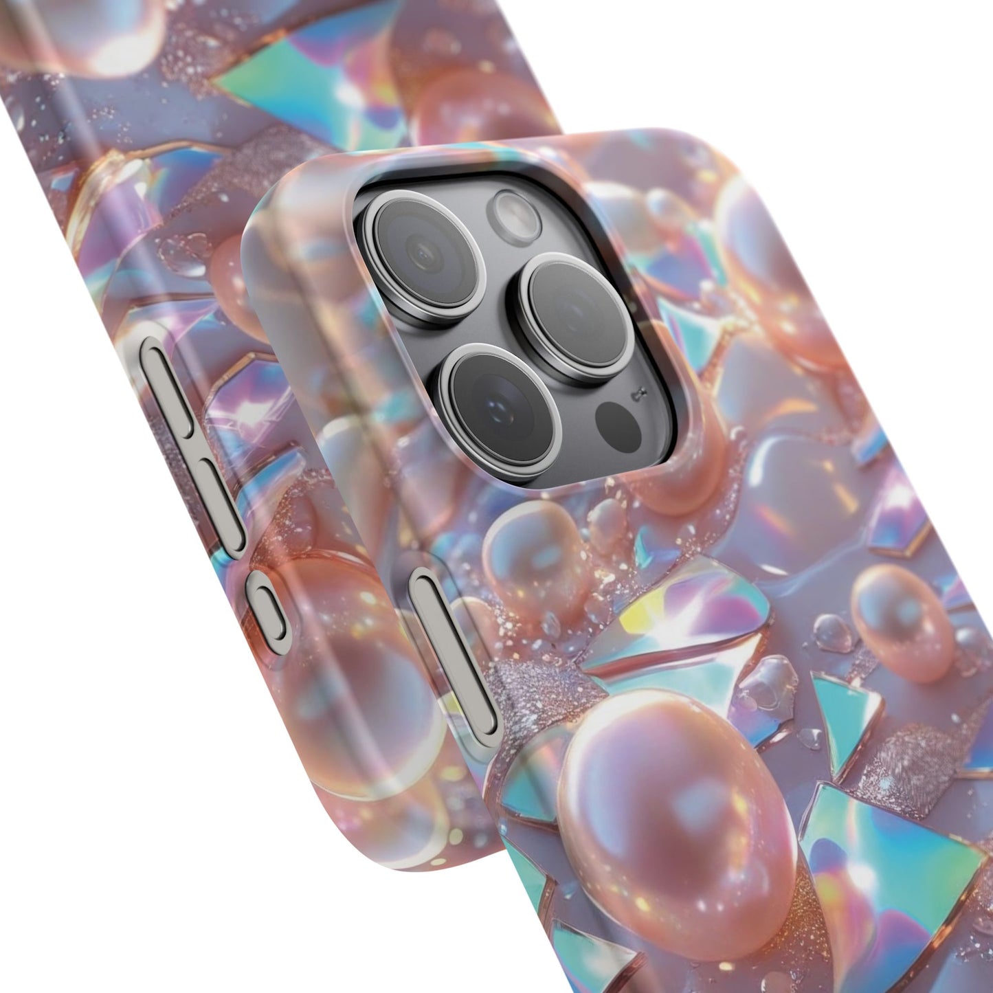 Snap Case iPhone Handyhülle – 3D Perlen Effekt