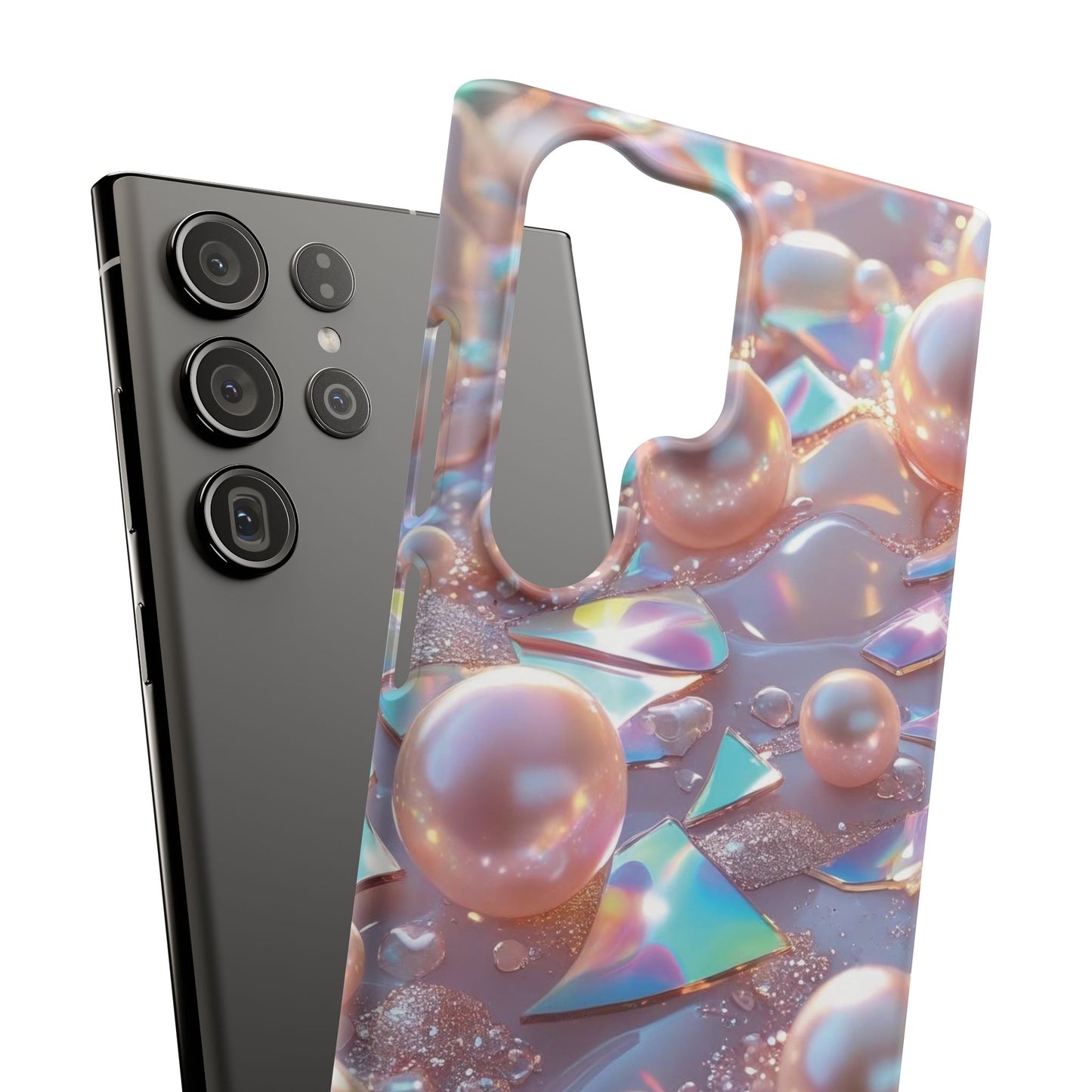Snap Case Samsung Handyhülle – 3D Perlen Effekt