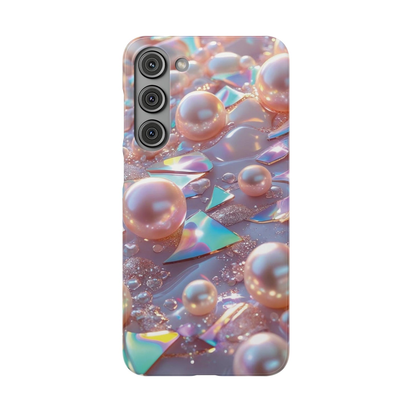 Snap Case Samsung Handyhülle – 3D Perlen Effekt