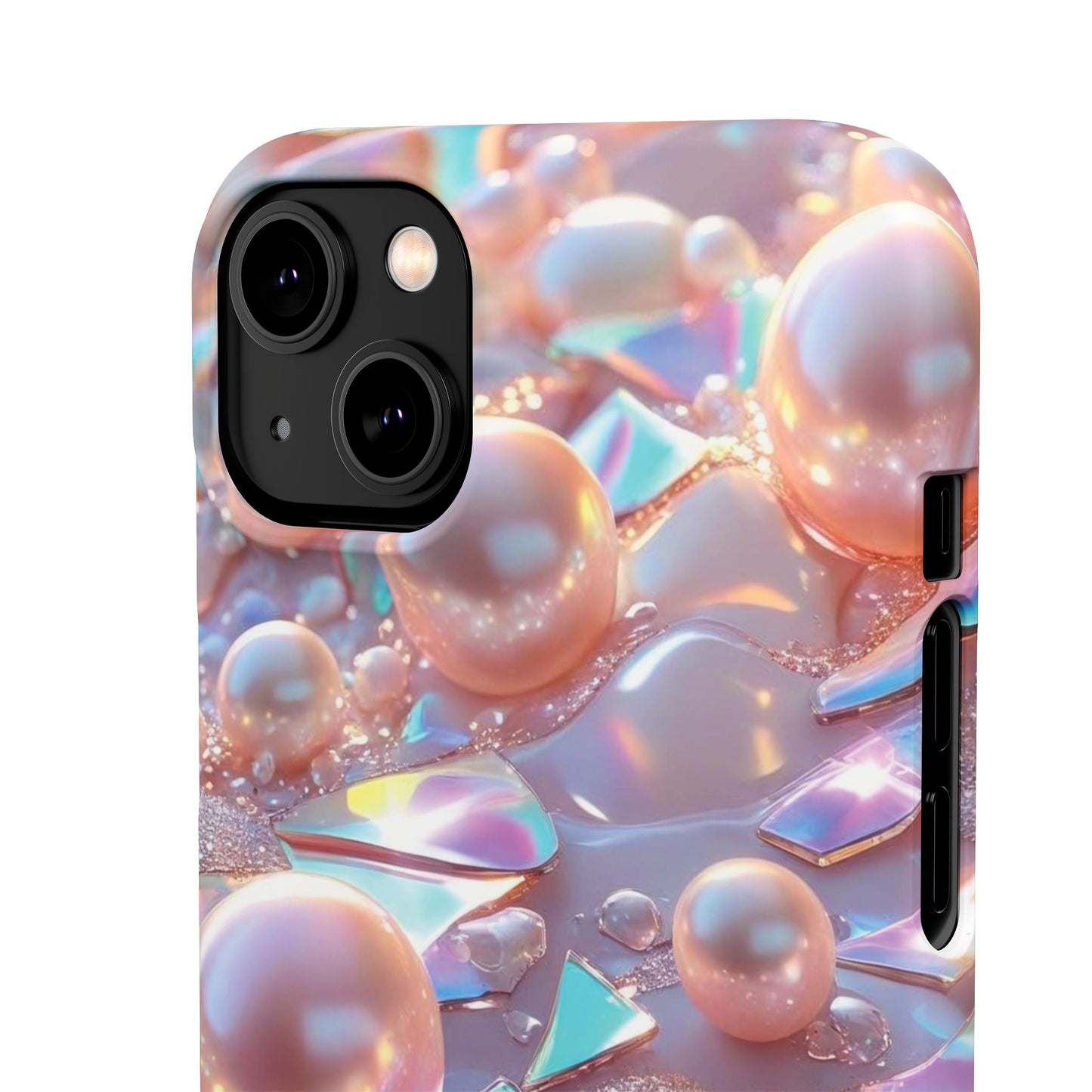Snap Case iPhone Handyhülle – 3D Perlen Effekt