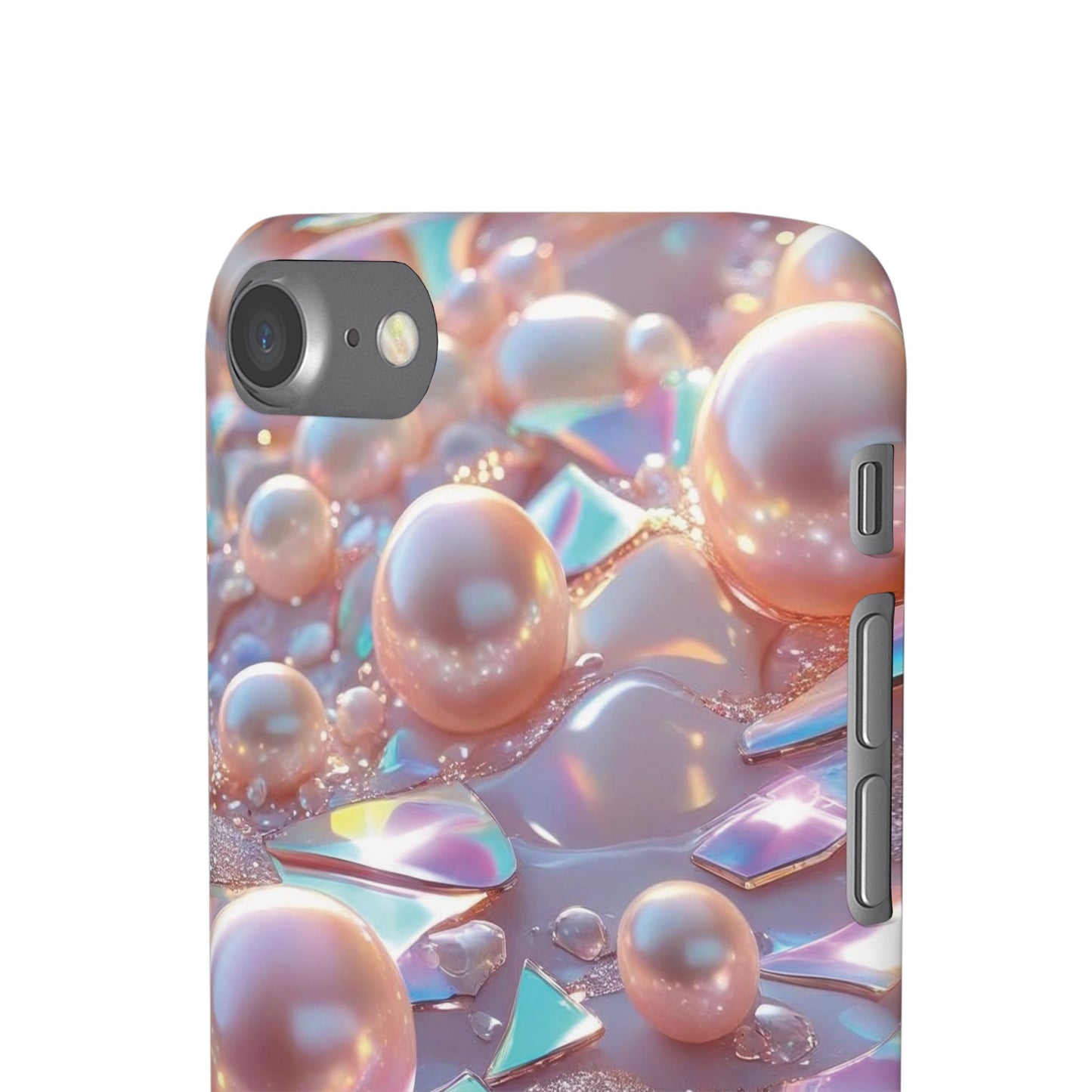 Snap Case iPhone Handyhülle – 3D Perlen Effekt