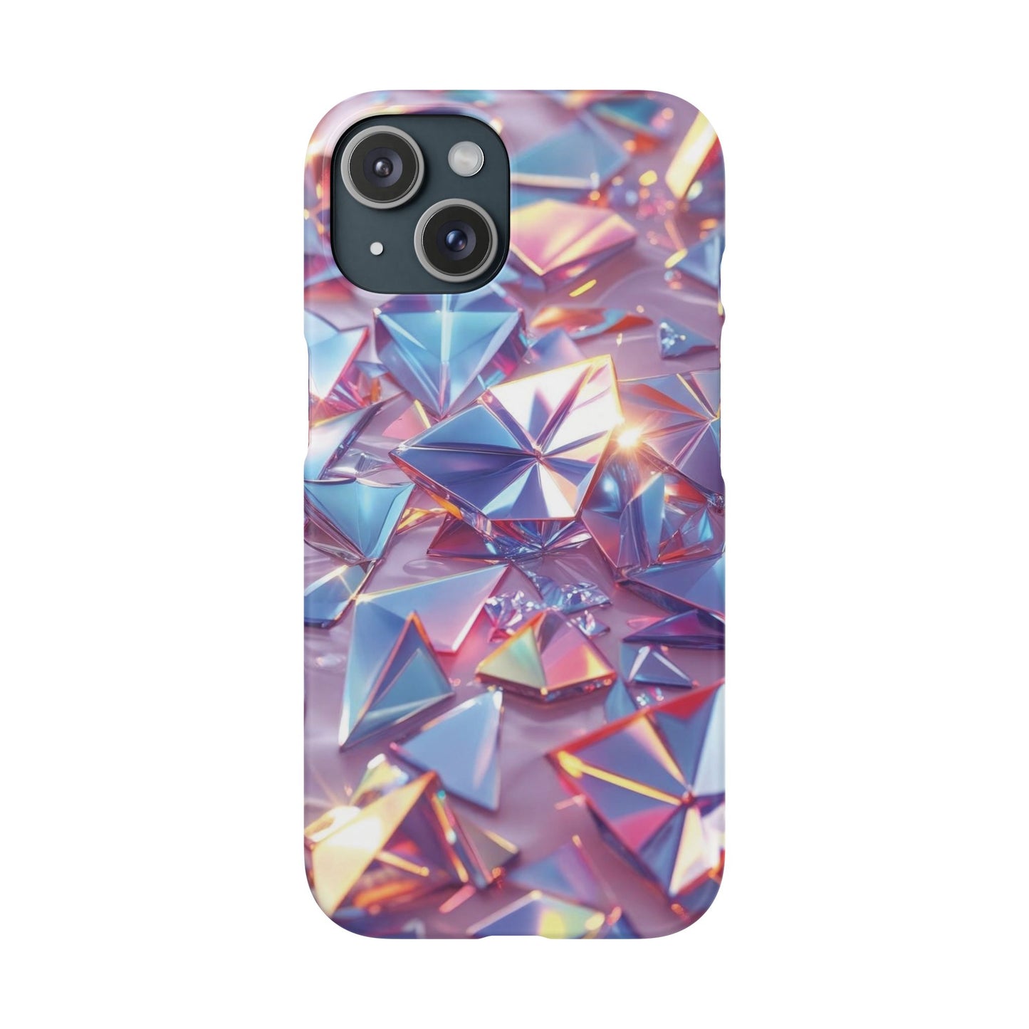 Snap Case iPhone Handyhülle – 3D-Effekt mit Diamant Design