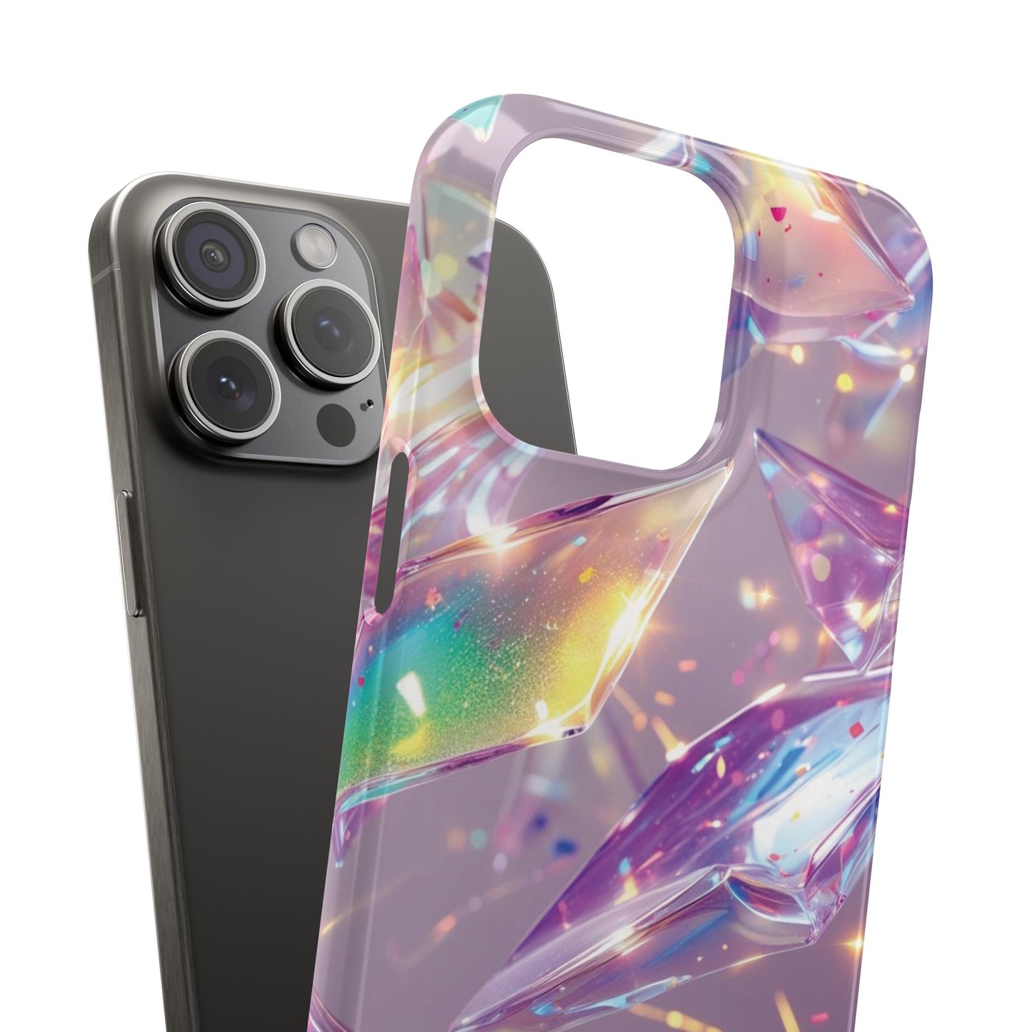 Snap Case iPhone Handyhülle – 3D-Effekt mit Diamant Design