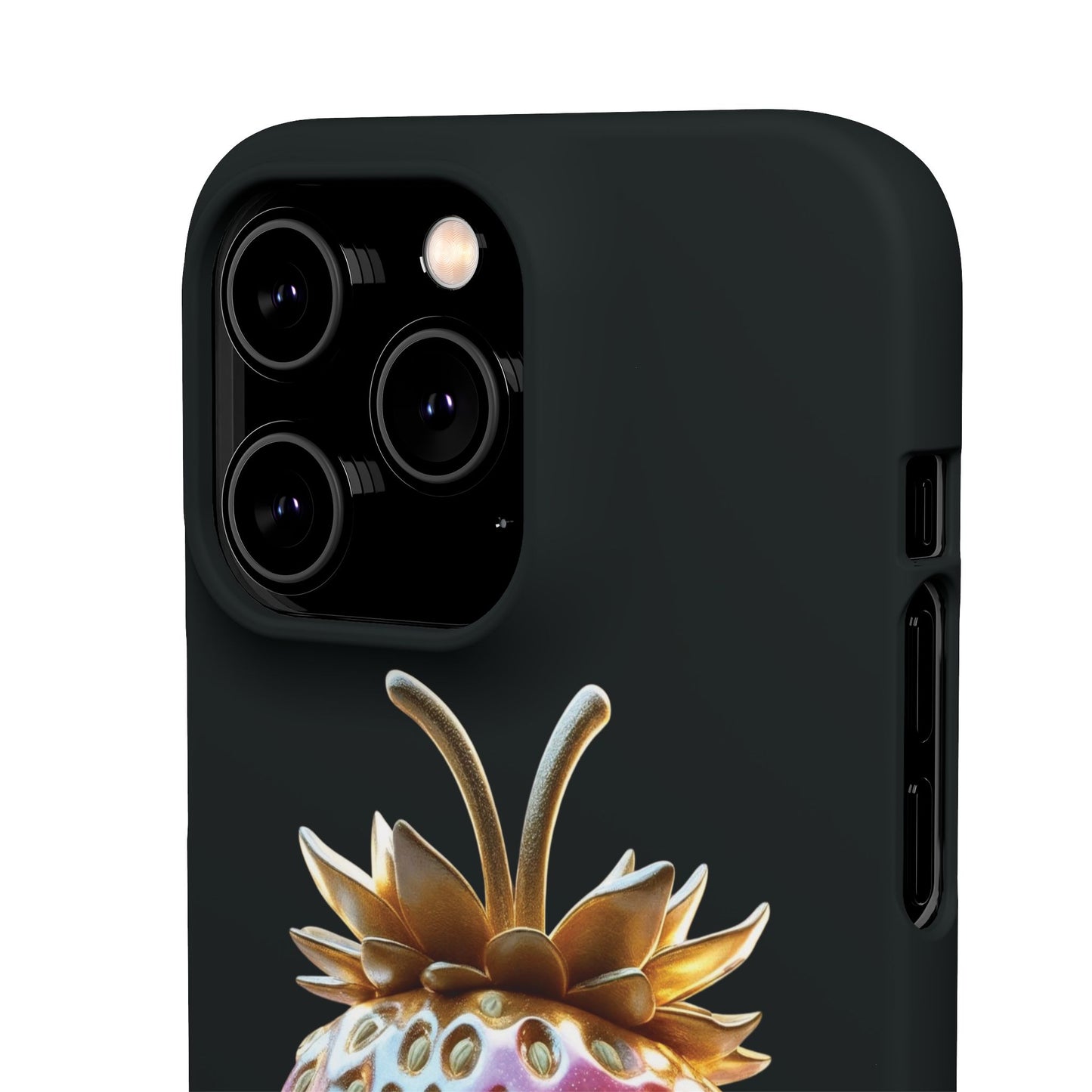 Snap Case iPhone Handyhülle - 3D Effekt Erdbeeren