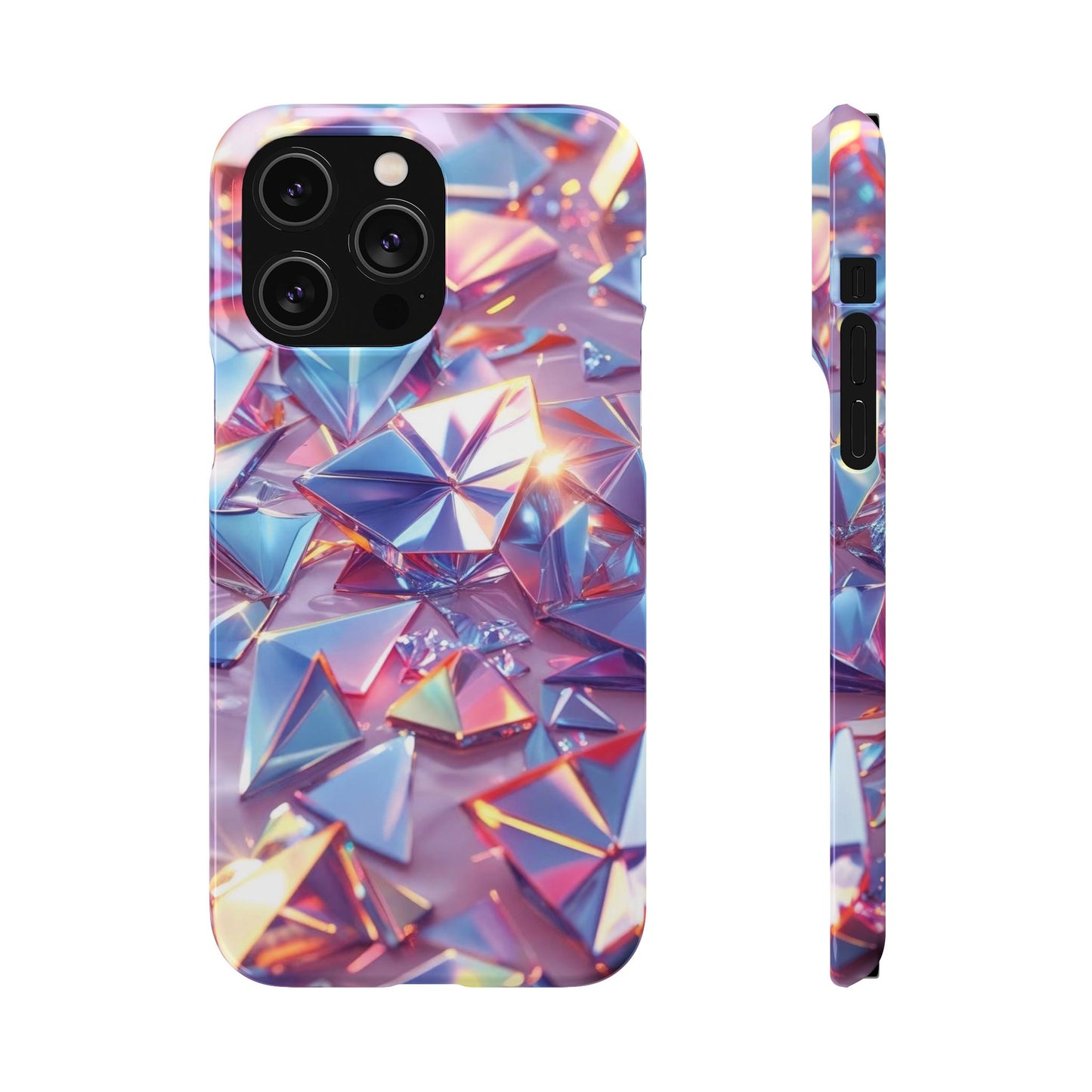 Snap Case iPhone Handyhülle – 3D-Effekt mit Diamant Design