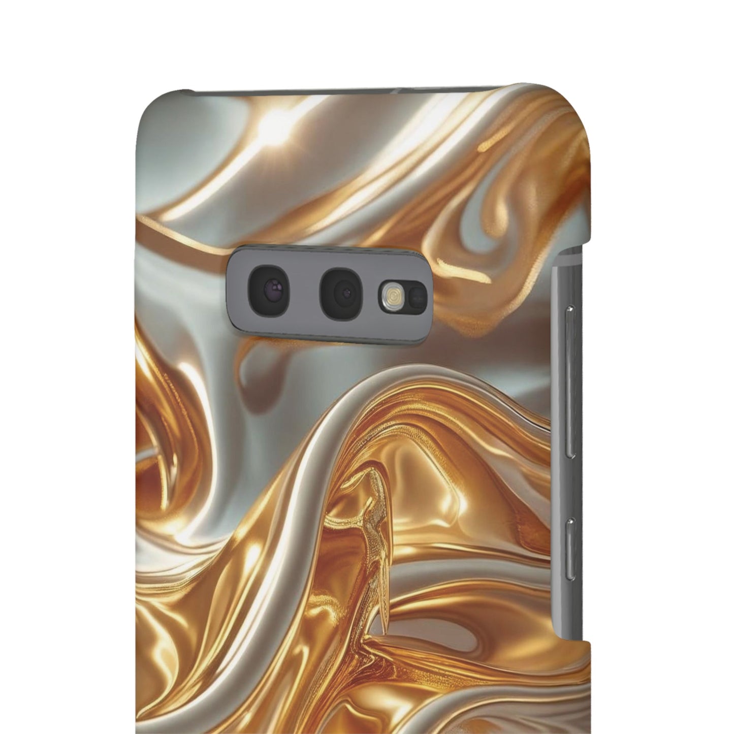 Snap Case Samsung Handyhülle – Gold Dynamic Liquid 3D Effekt