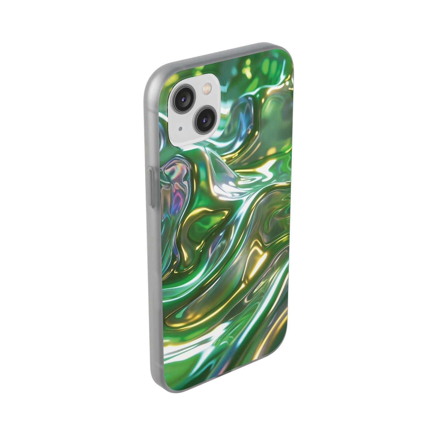 iPhone Handyhülle Flexi Case - Grün Metallic