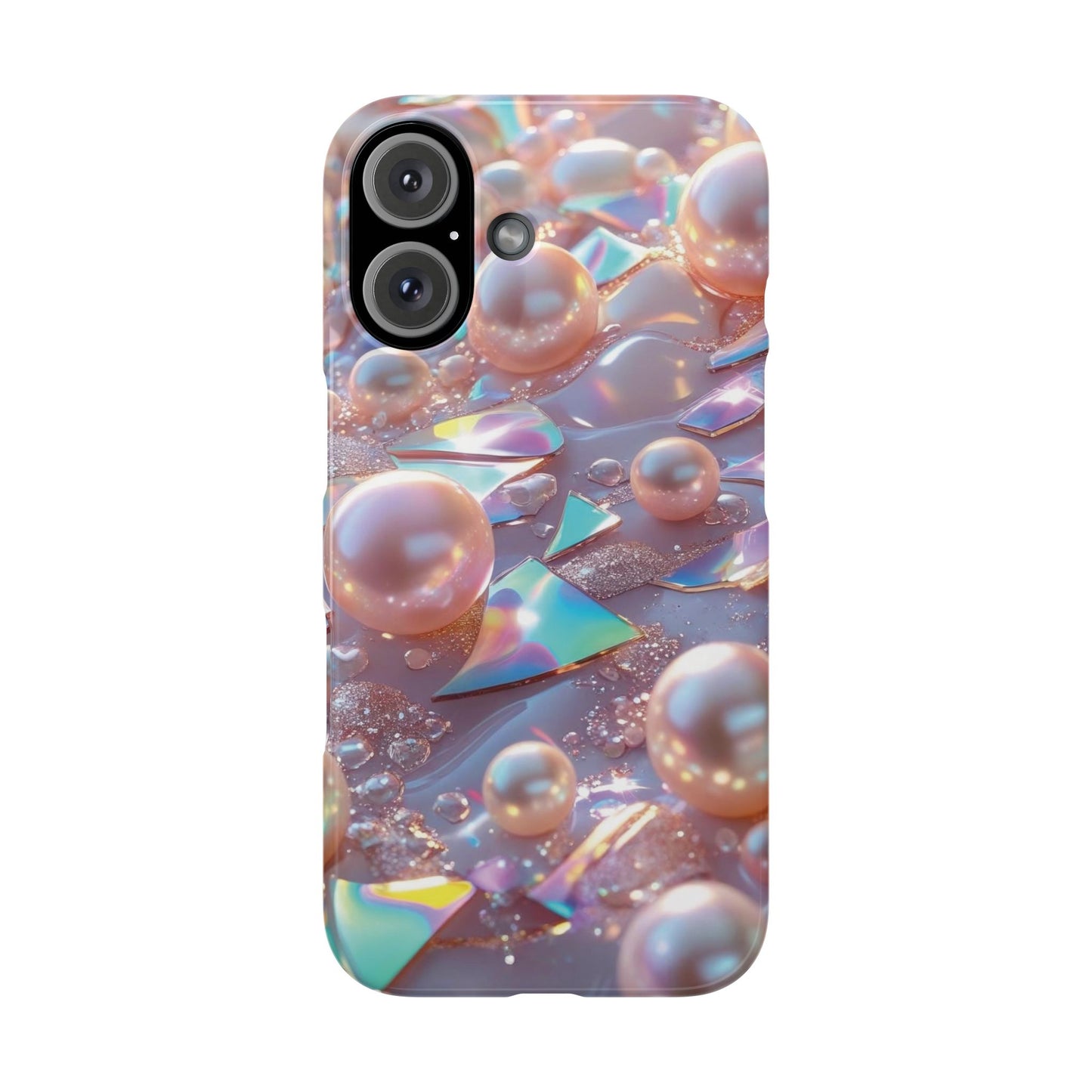 Snap Case iPhone Handyhülle – 3D Perlen Effekt