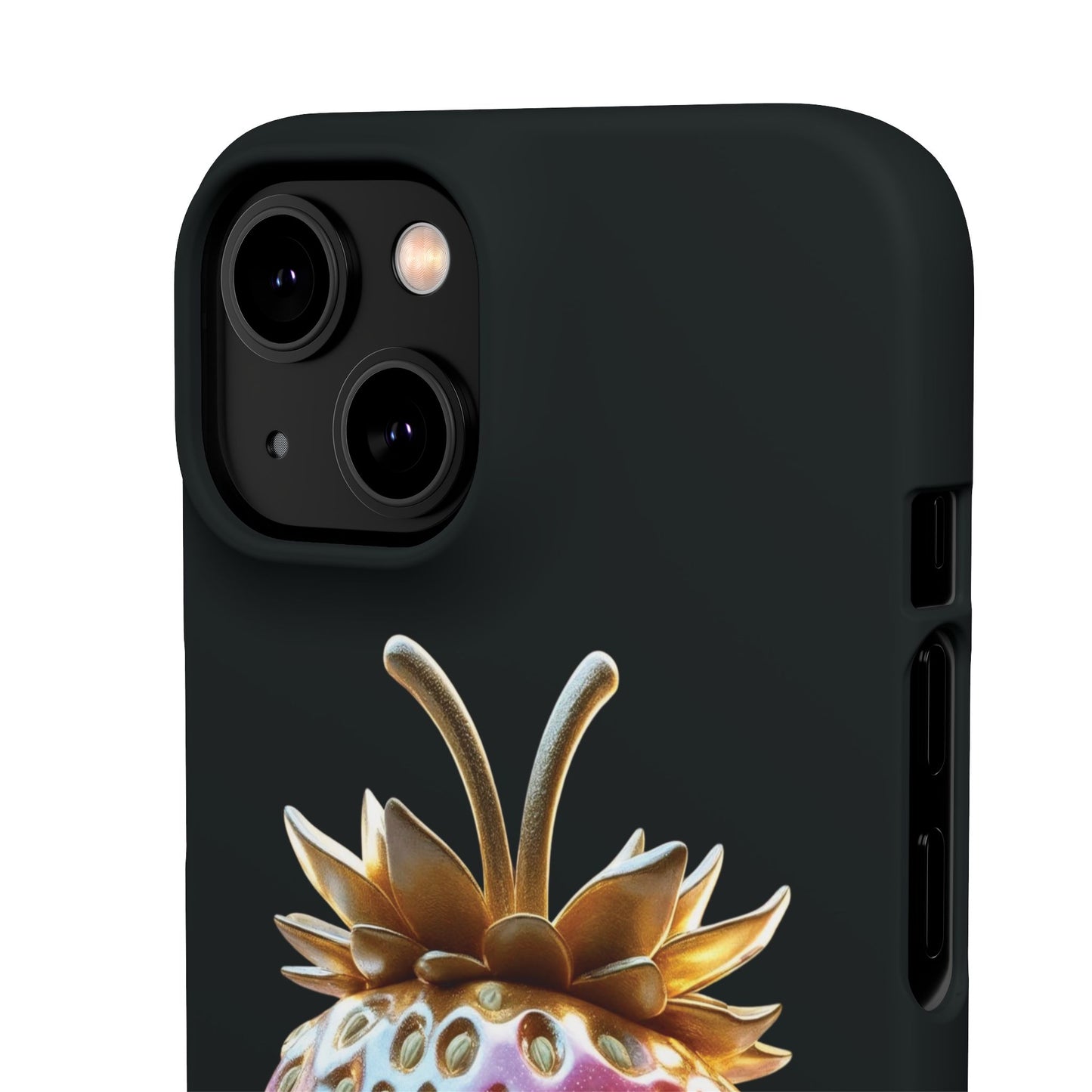 Snap Case iPhone Handyhülle - 3D Effekt Erdbeeren